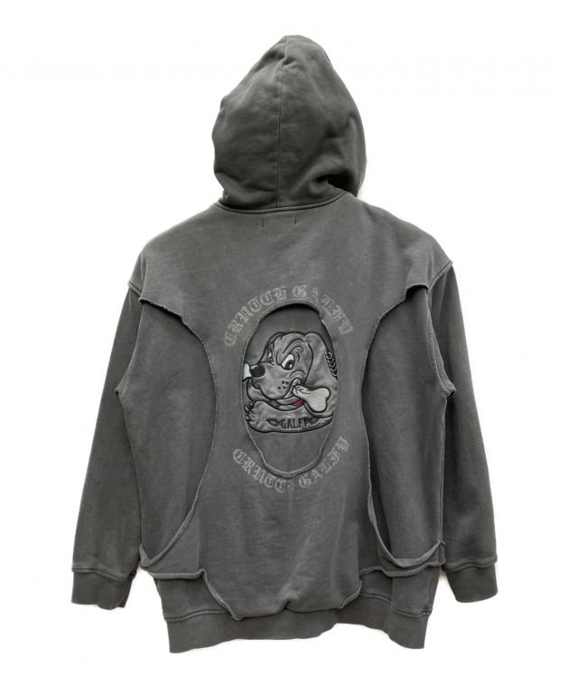 中古・古着通販】GALFY (ガルフィー) 穴の向こうにわんちゃんパーカー