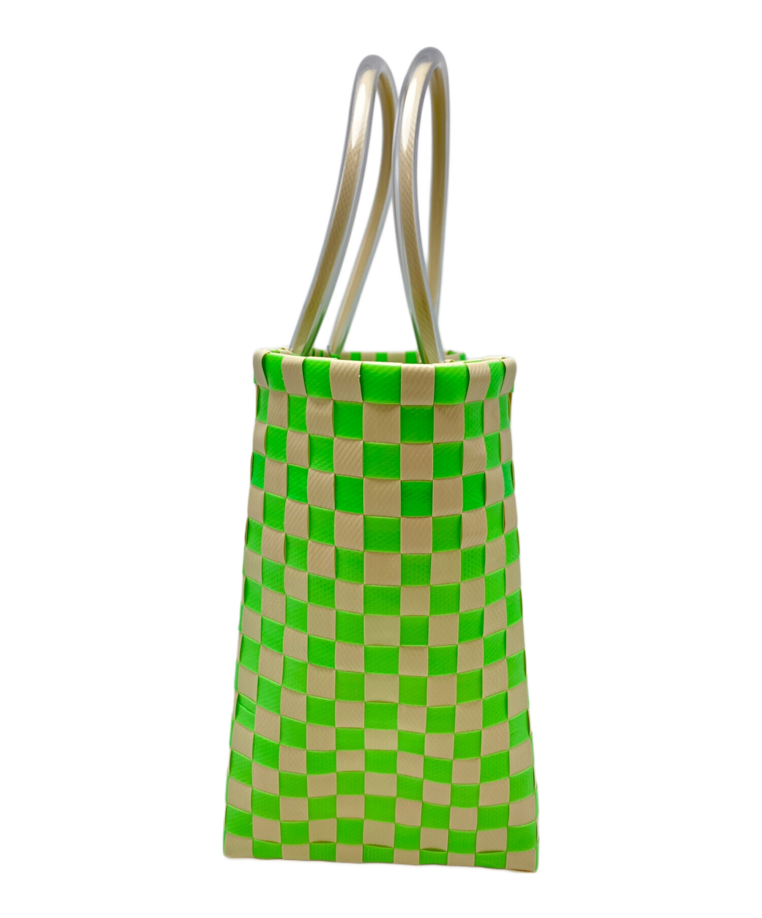 中古・古着通販】MARNI (マルニ) ピクニックバッグ グリーン×オレンジ