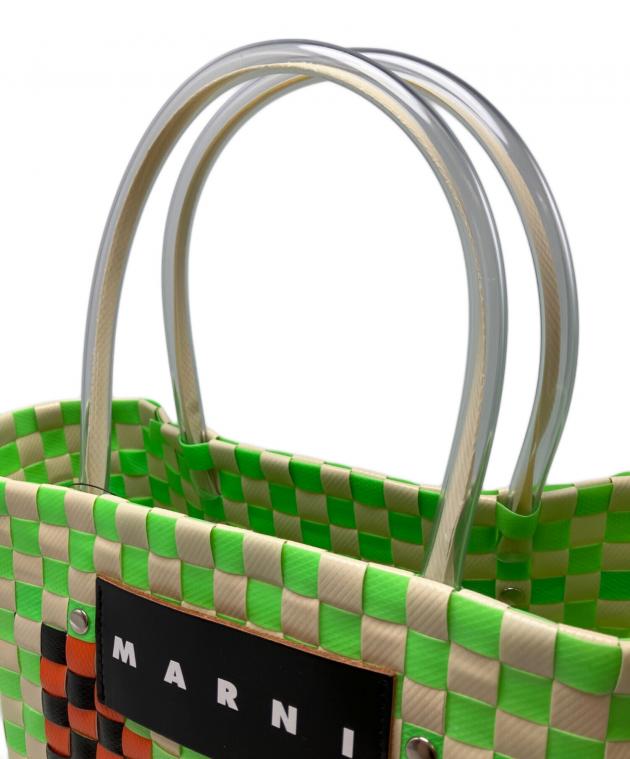 中古・古着通販】MARNI (マルニ) ピクニックバッグ グリーン×オレンジ
