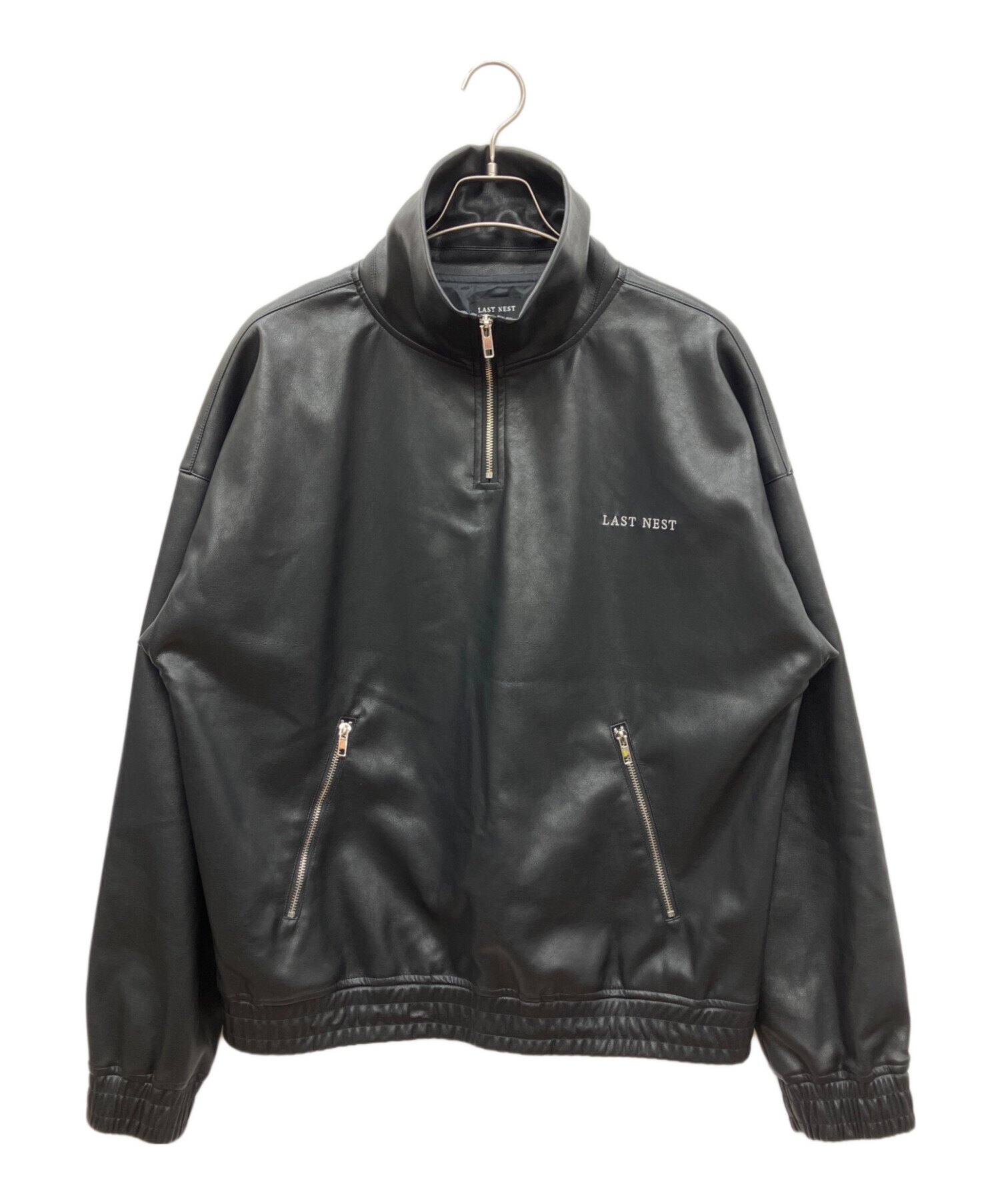 LAST NEST ラストネスト ブルゾン（その他） M 黒 【古着】【中古】 中古・古着通販】LAST NEST (ラストネスト) ハーフジップジャケット