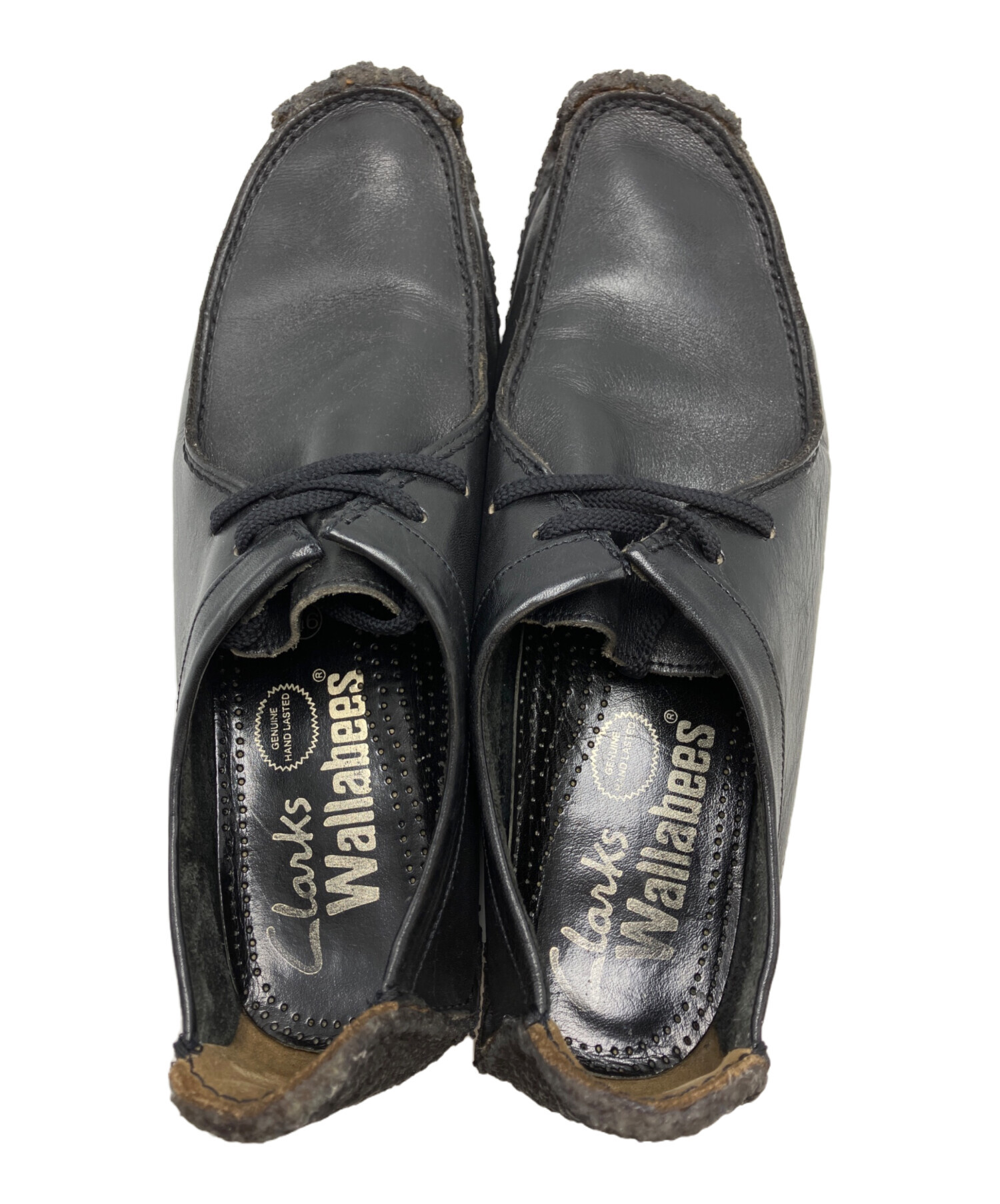 中古・古着通販】CLARKS (クラークス) Wallabee ブラック サイズ:9 1/2