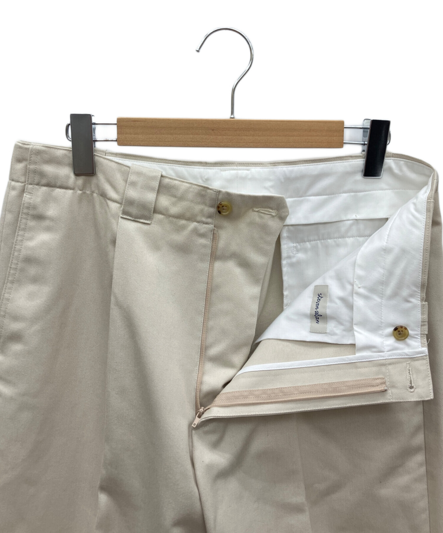 メンズ steven alan スティーブンアラン スラックス BEIGE 試着のみ