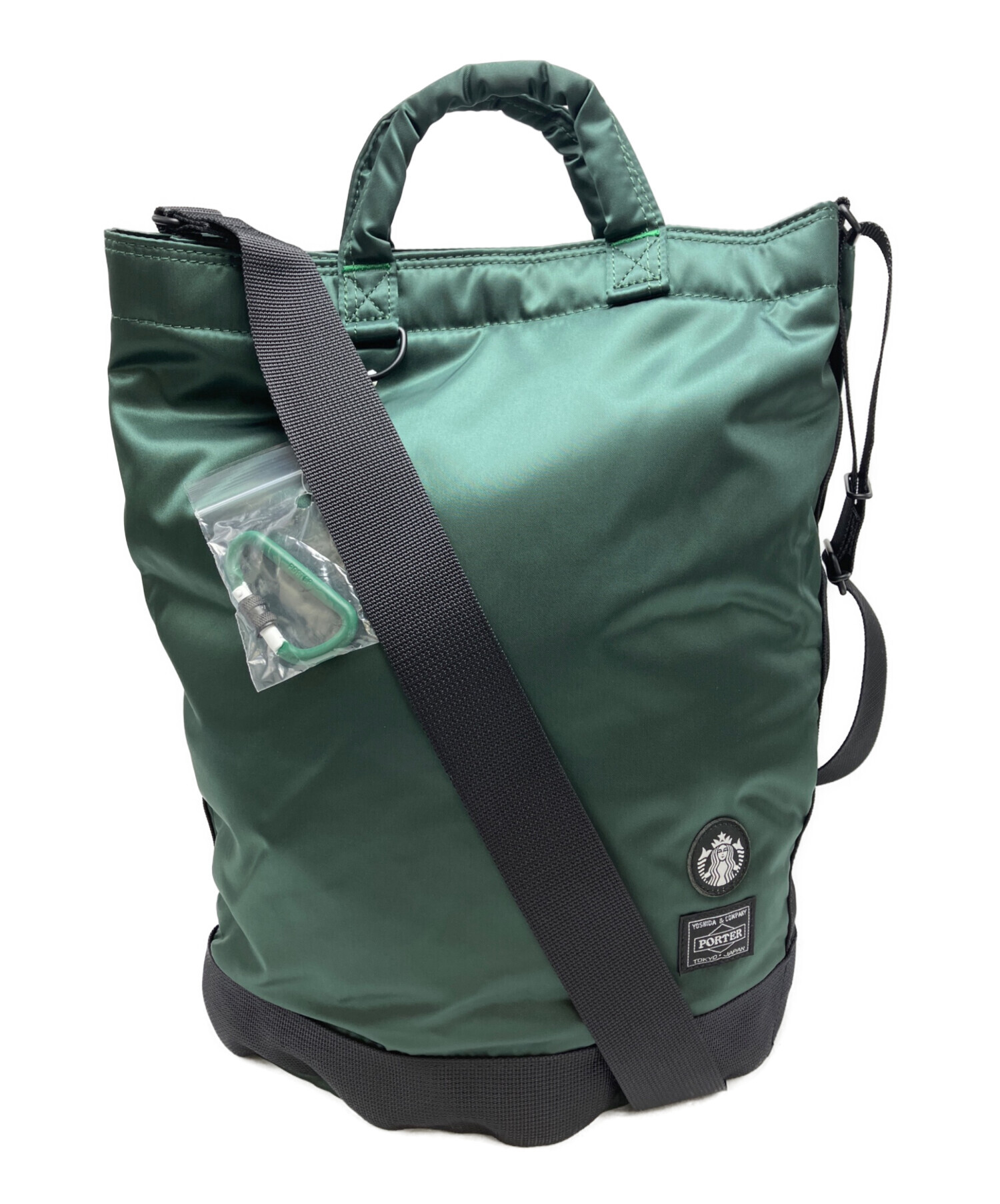 ✨未使用級✨PORTER STARBUCKSコーヒービーンシェイプ ドラムバッグ 中古・古着通販】STARBUCKS COFFEE (スターバックス コーヒー) PORTER