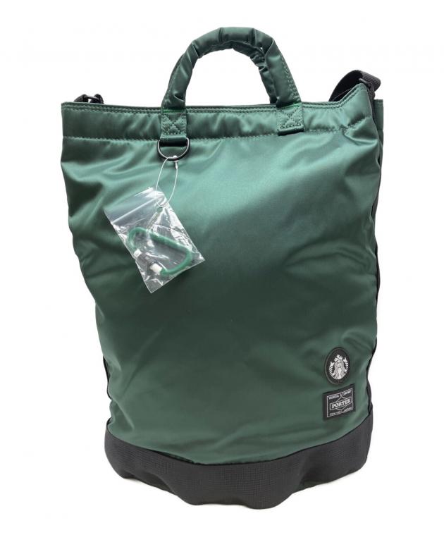 PORTER オリーブグリーン ドラムバッグ 中古・古着通販】STARBUCKS COFFEE (スターバックス コーヒー) PORTER