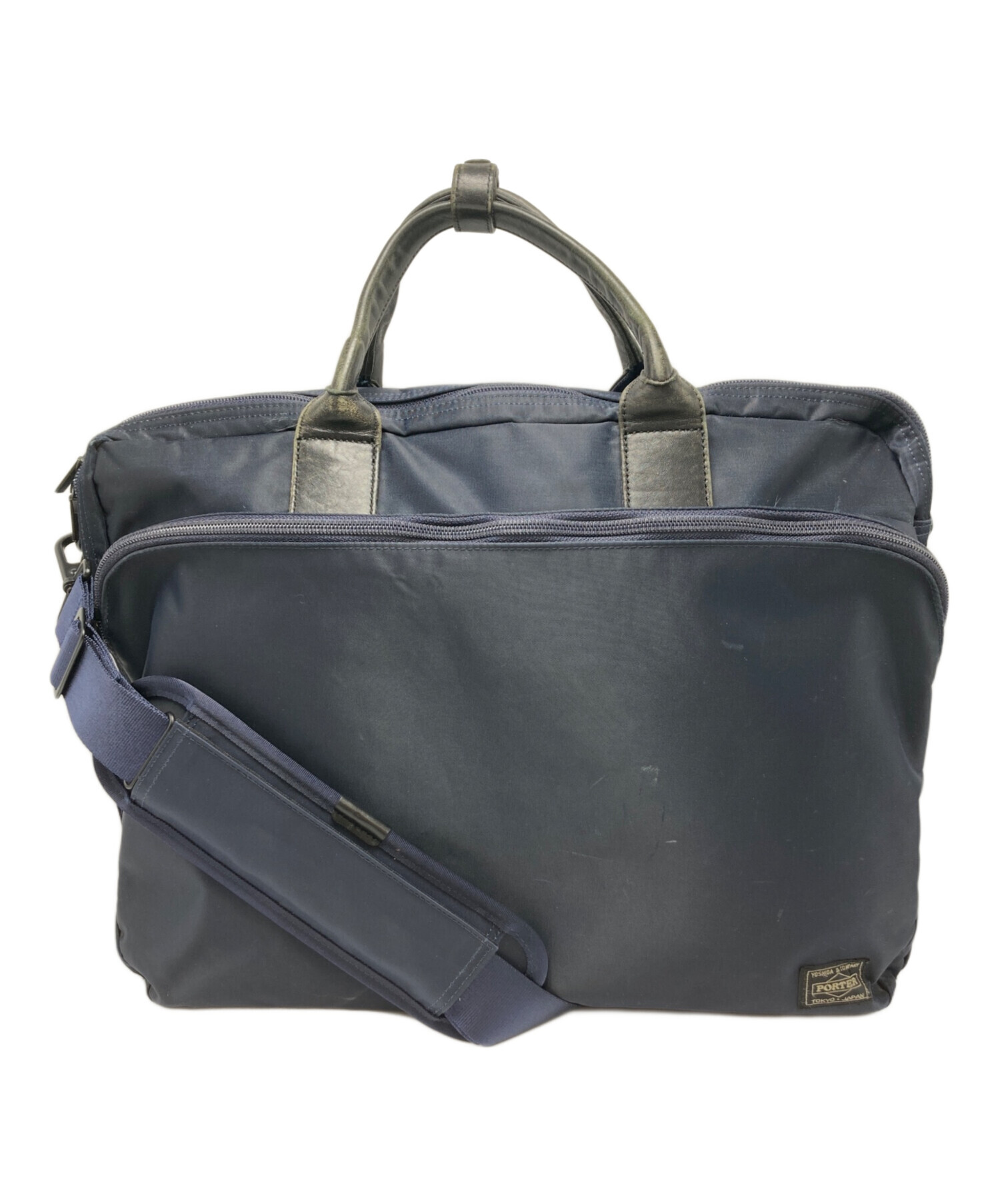 中古品☆ポーター 3wayバッグ 中古・古着通販】PORTER (ポーター) 3WAYブリーフケース ネイビー