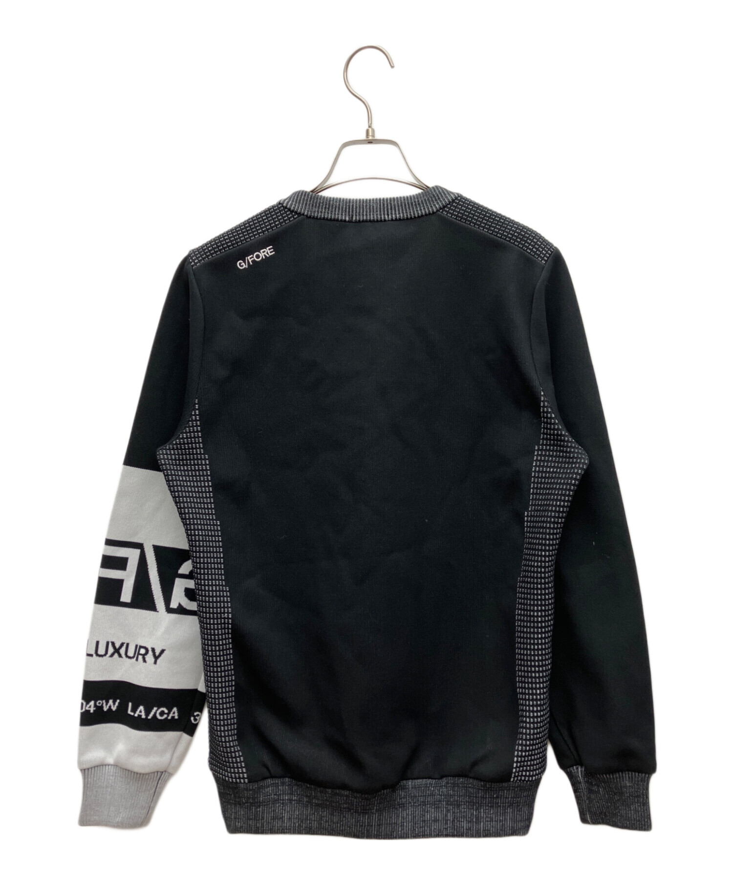中古・古着通販】G/FORE (ジーフォア) ニット ブラック×グレー サイズ