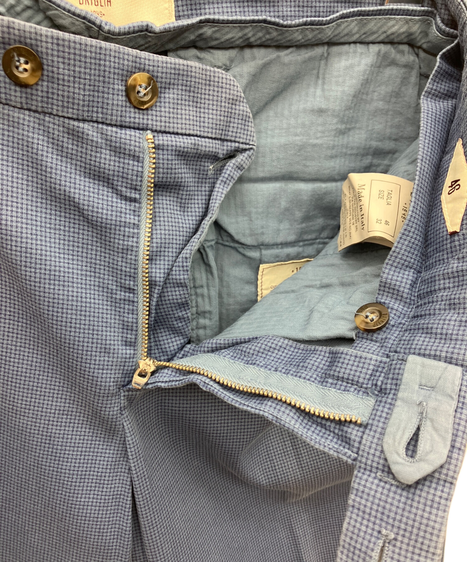 未使用品 BRIGLIA 1949 48 イタリア製 定価¥35,000程 中古・古着通販】BRIGLIA 1949 (ブリリア 1949) スラックス ブルー