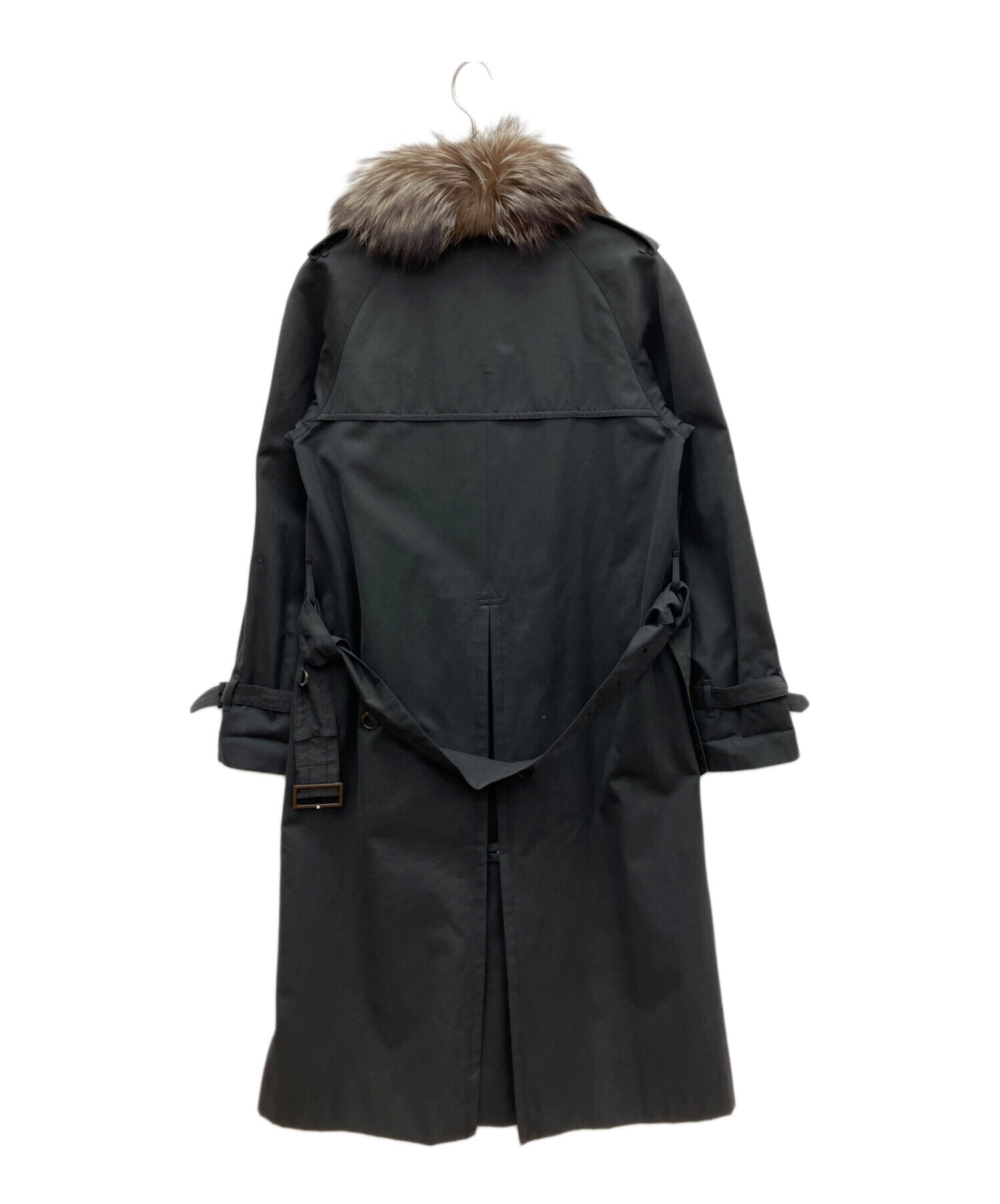 美品】Aquascutum×TATRASトレンチコート インナーダウン付 黒 アクア