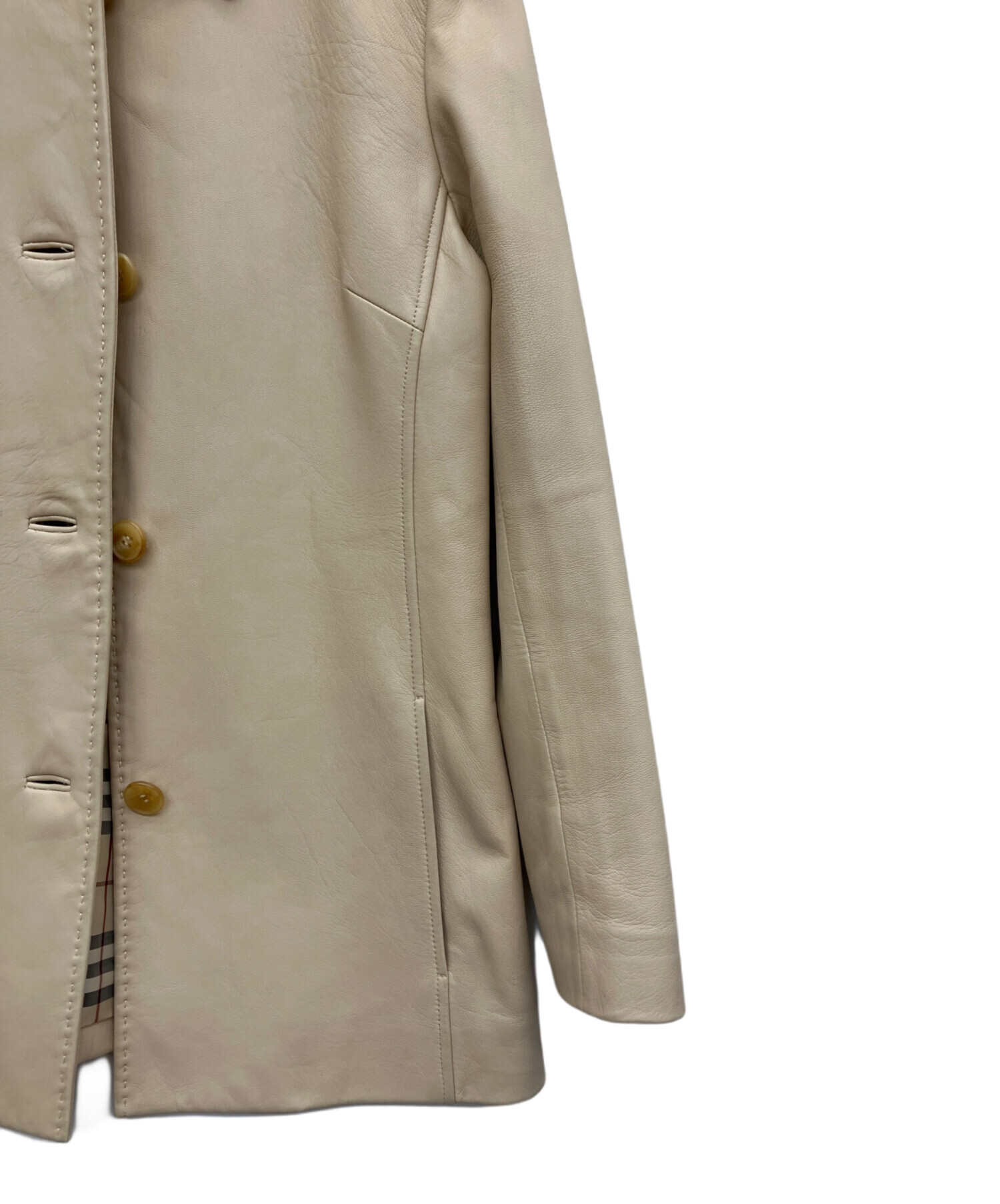 中古・古着通販】BURBERRY LONDON (バーバリーロンドン) レザーコート