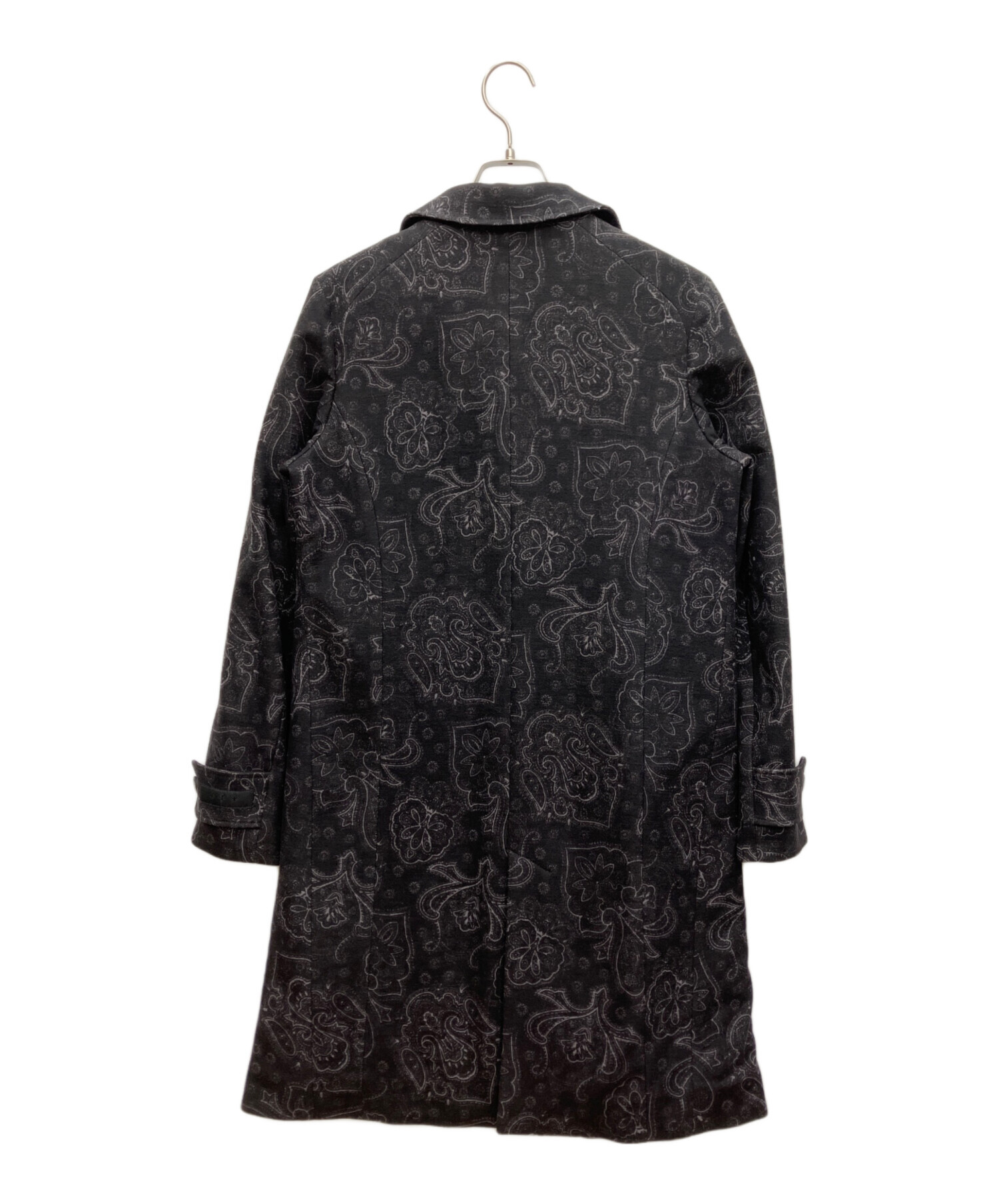 TATRAS ブラック ステンカラーコート 中古美品 中古・古着通販】TATRAS (タトラス) ペイズリー柄 ウール ダウンコート
