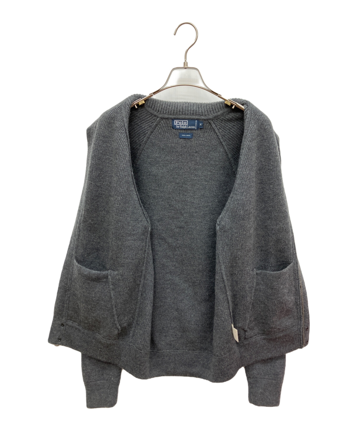 POLO Ralph Lauren ニットジップジャケット XL 中古・古着通販】POLO RALPH LAUREN (ポロ・ラルフローレン) ジップ