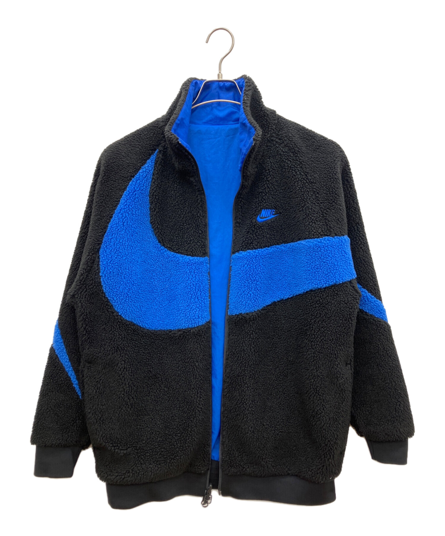 中古・古着通販】NIKE (ナイキ) リバーシブルボアジャケット ブラック