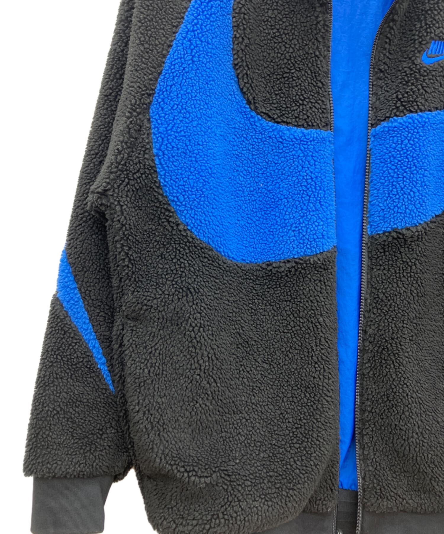 中古・古着通販】NIKE (ナイキ) リバーシブルボアジャケット ブラック