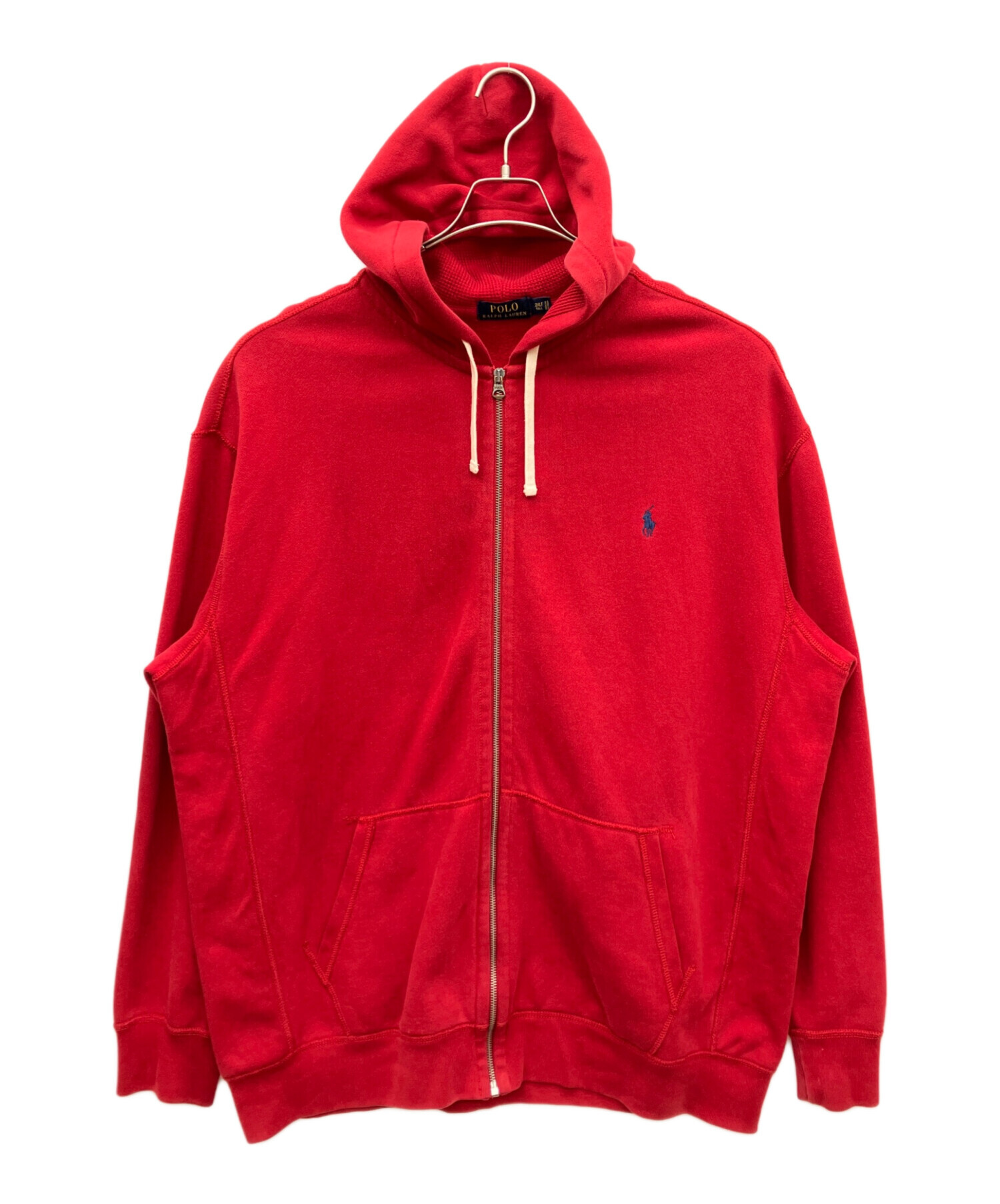 Ralph Lauren 赤 フルジップパーカー 中古・古着通販】POLO RALPH LAUREN (ポロ・ラルフローレン) ジップ