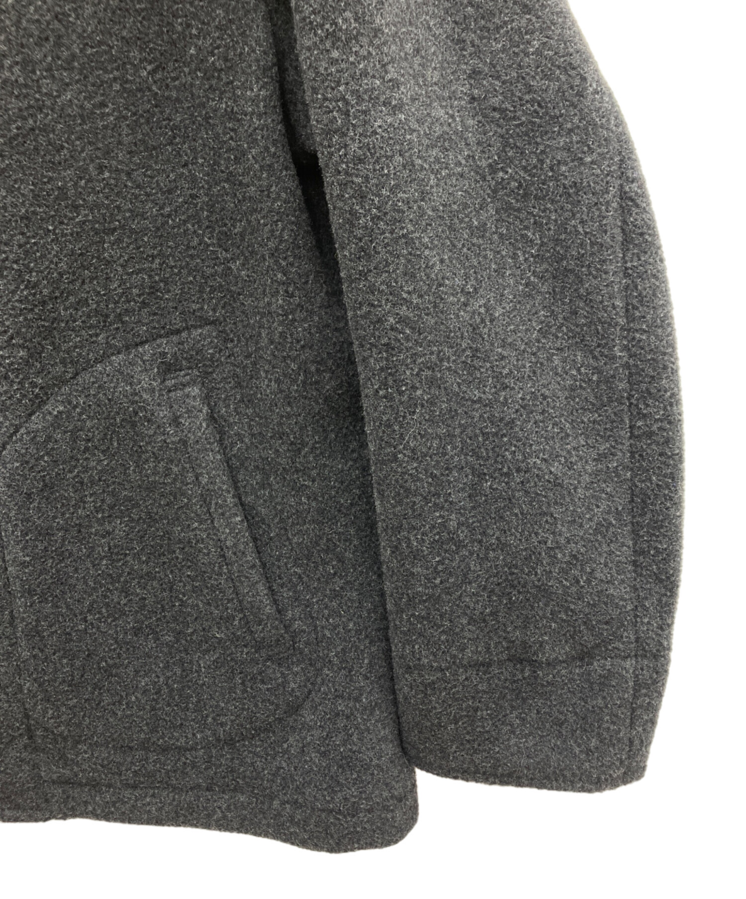 DANTON ウールジャケット グレー 中古・古着通販】DANTON (ダントン) ウールパイル ラウンドカラー
