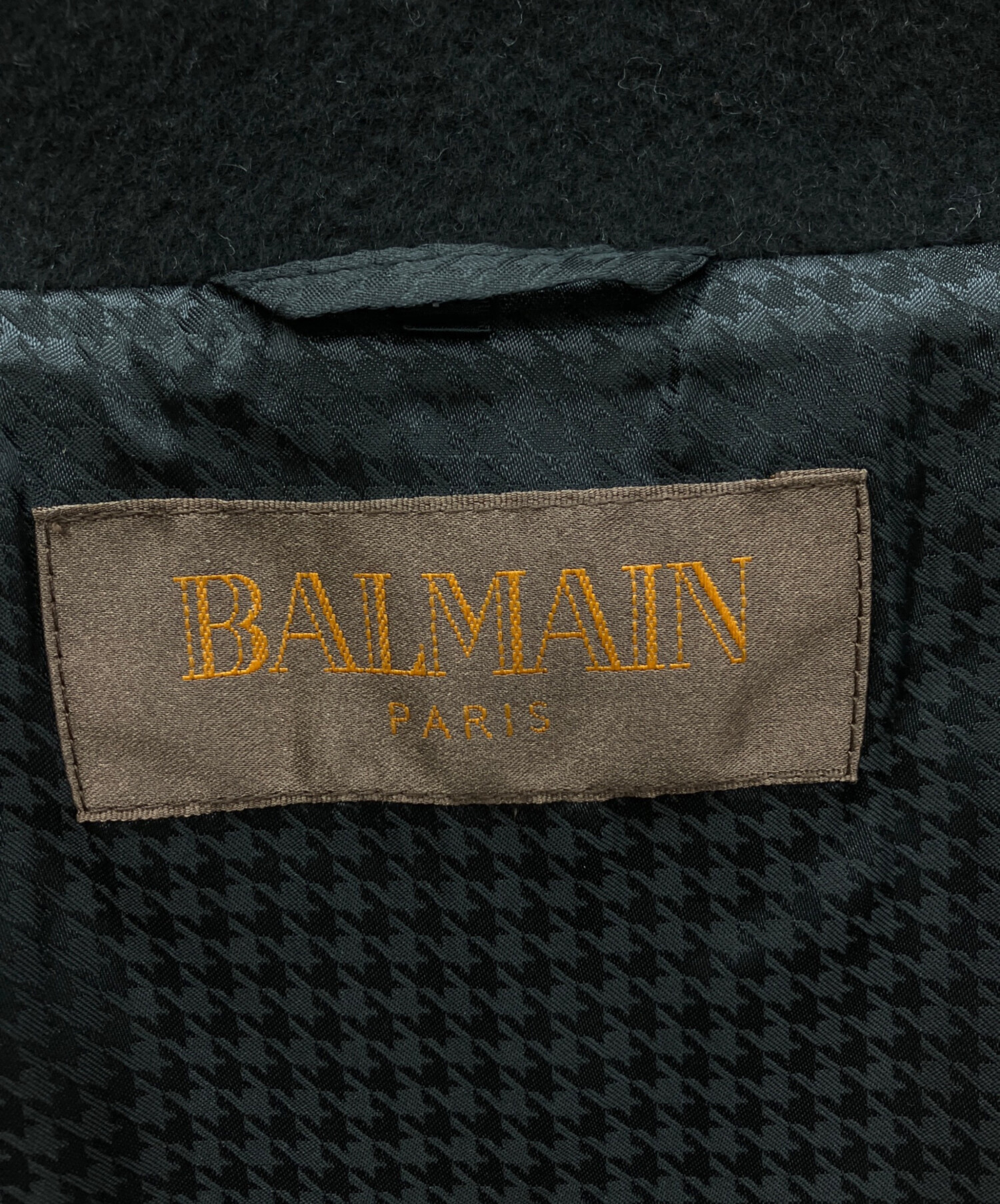 中古・古着通販】BALMAIN (バルマン) アンゴラ混ウールロングコート