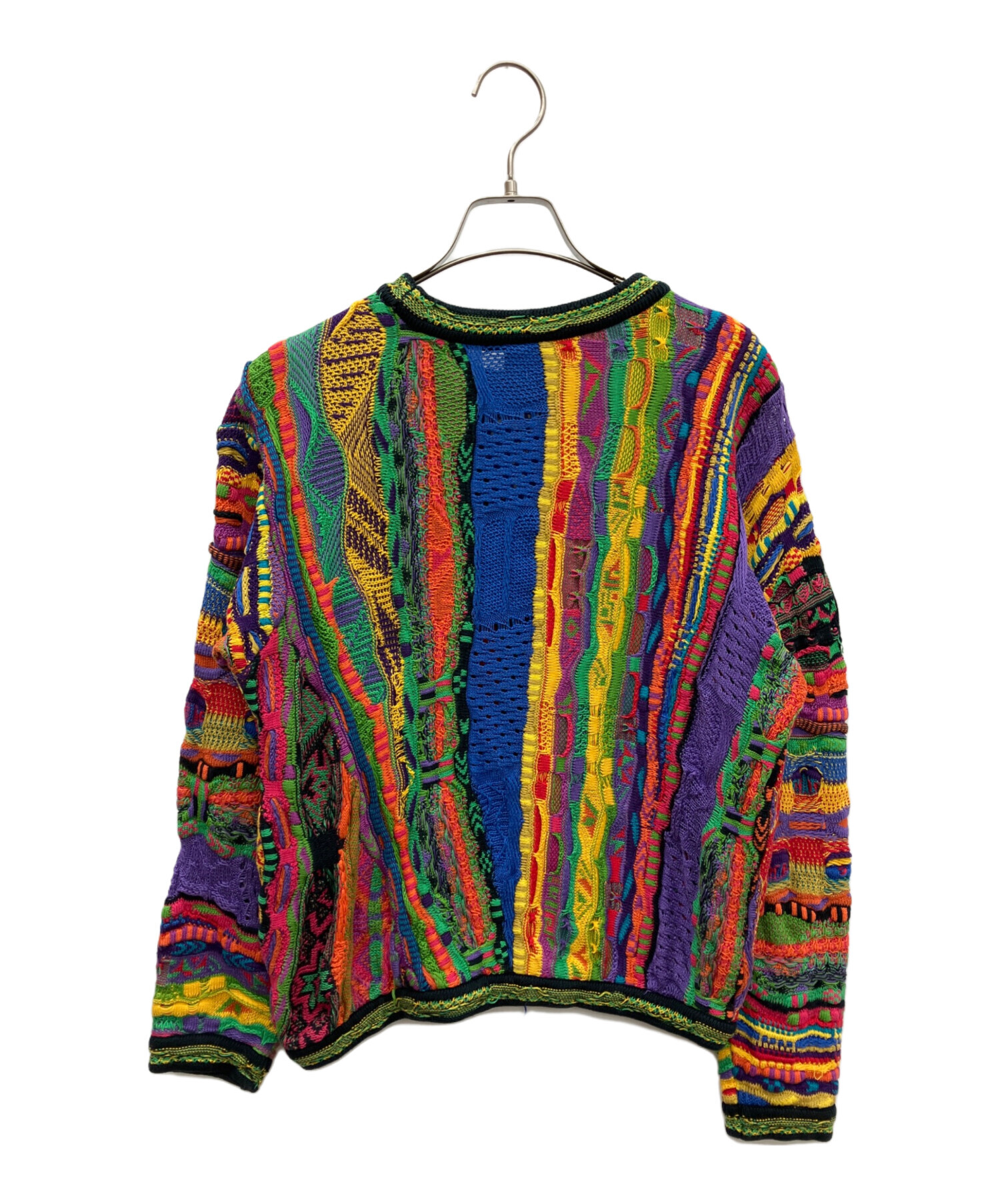 中古・古着通販】Coogi (クージー) 3Dデザインニット マルチカラー