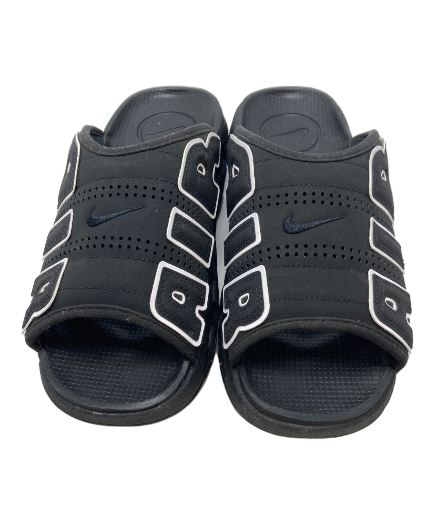 中古・古着通販】NIKE (ナイキ) AIR MORE UPTEMPO SLIDE ブラック