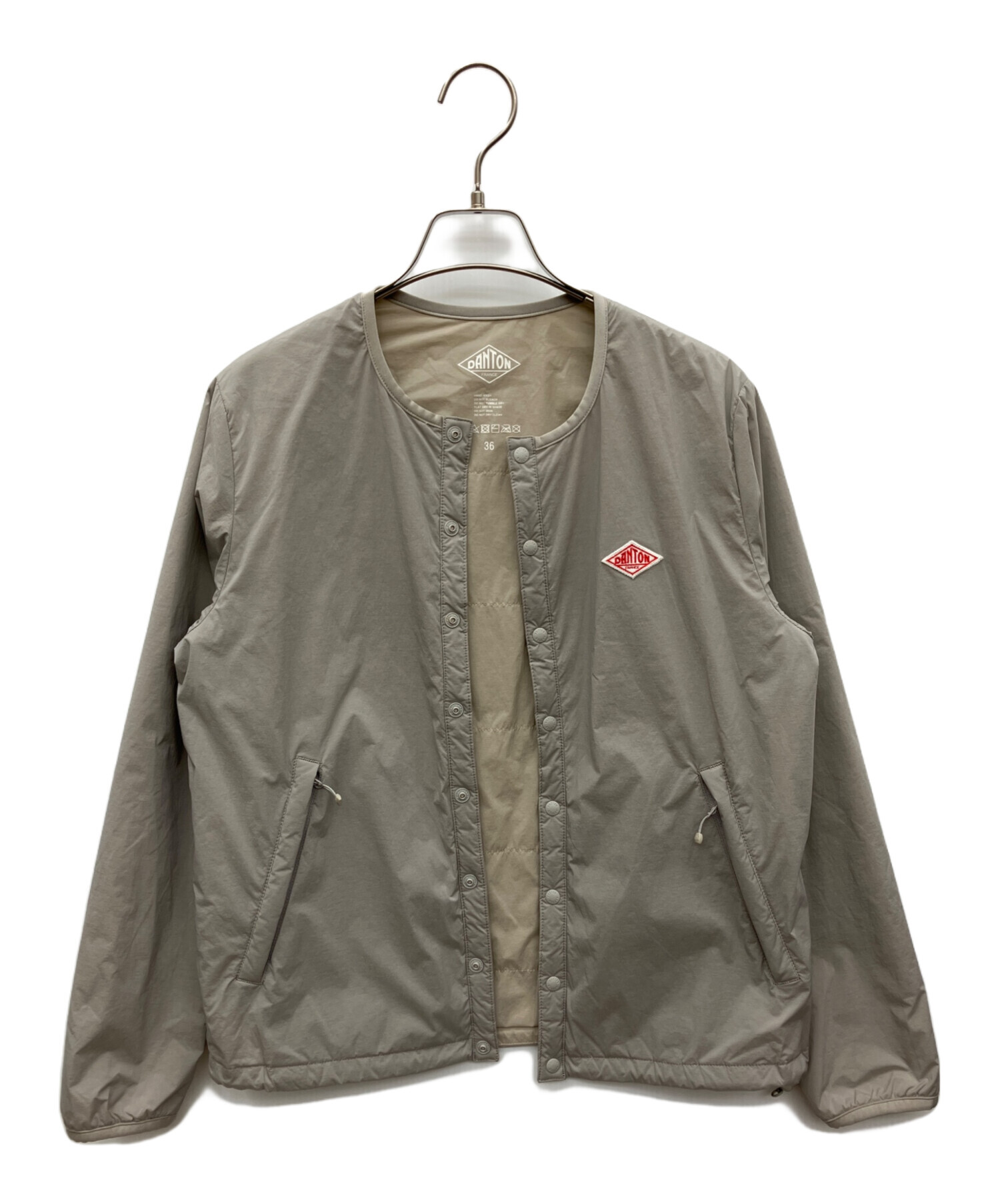 中古・古着通販】DANTON (ダントン) 中綿ノーカラージャケット