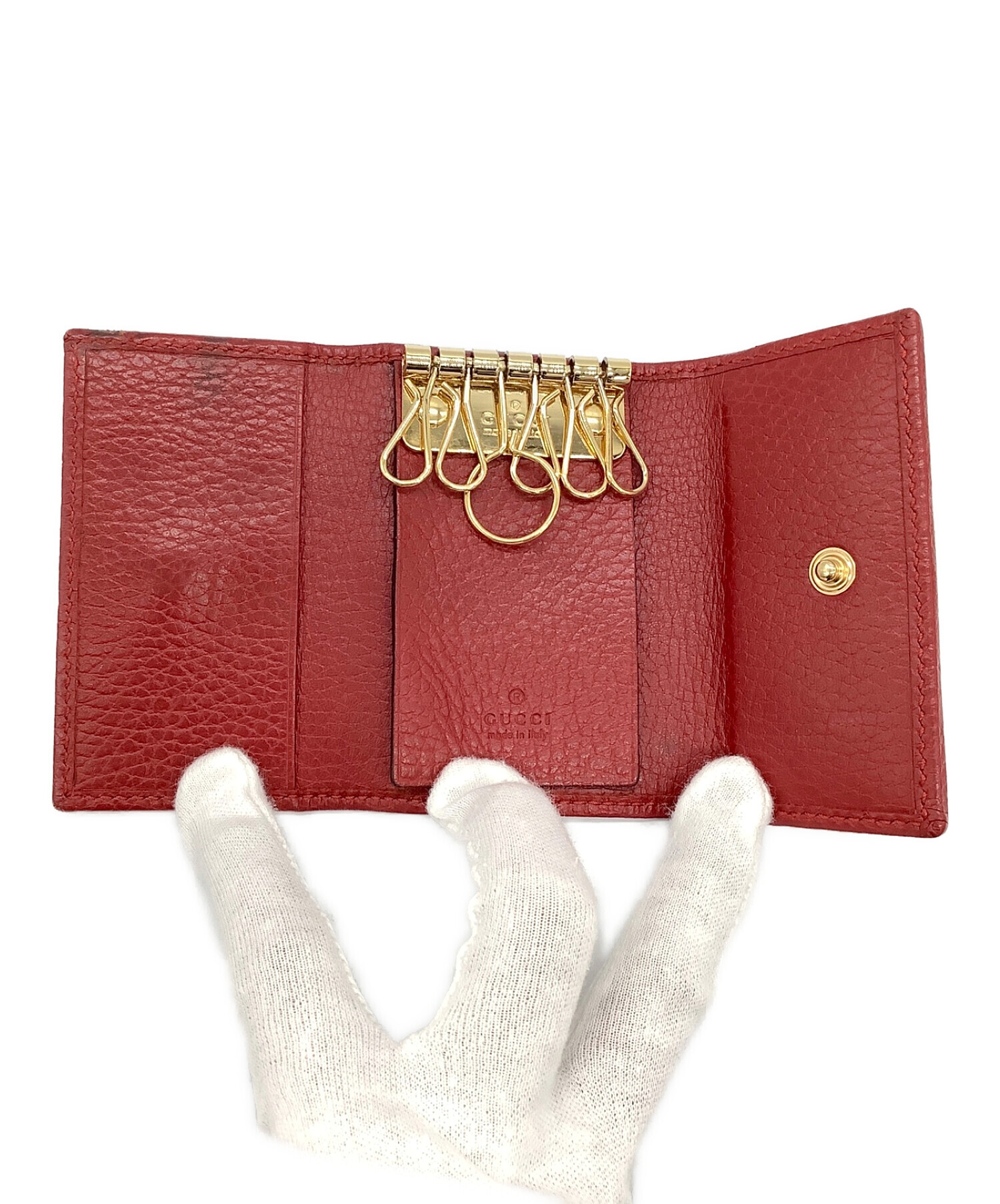 中古・古着通販】GUCCI (グッチ) キーケース レッド｜ブランド・古着