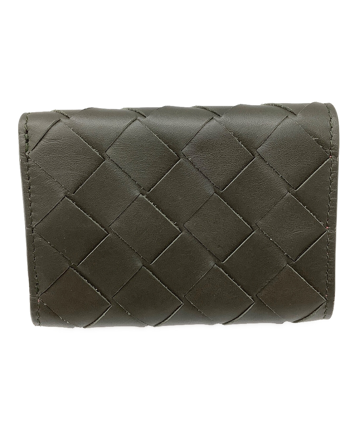 中古・古着通販】BOTTEGA VENETA (ボッテガベネタ) 3つ折り財布 グレー 