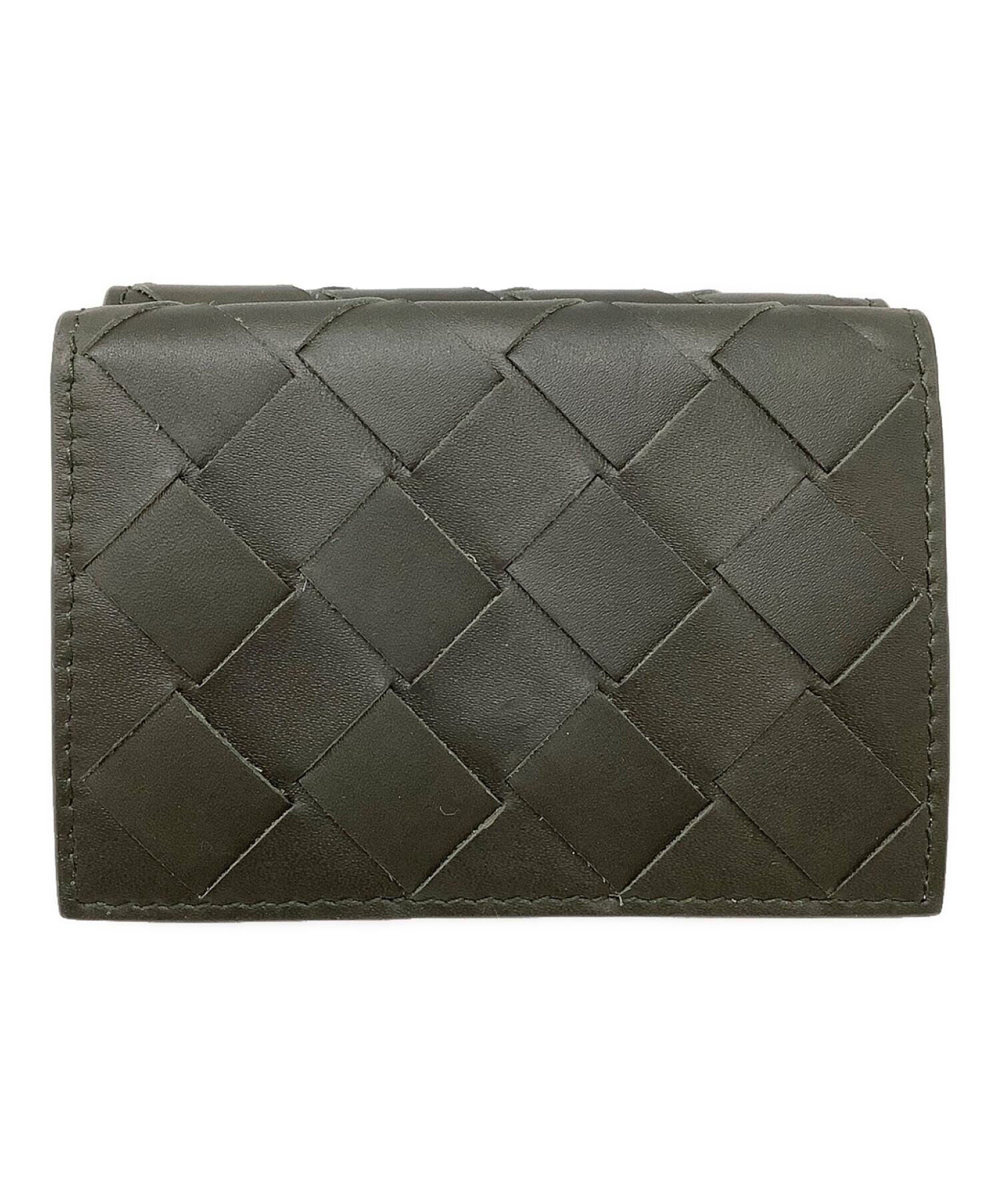 ぴあん　BOTTEGA VENETA カセットグレー 三つ折り財布 2500000197741.jpg