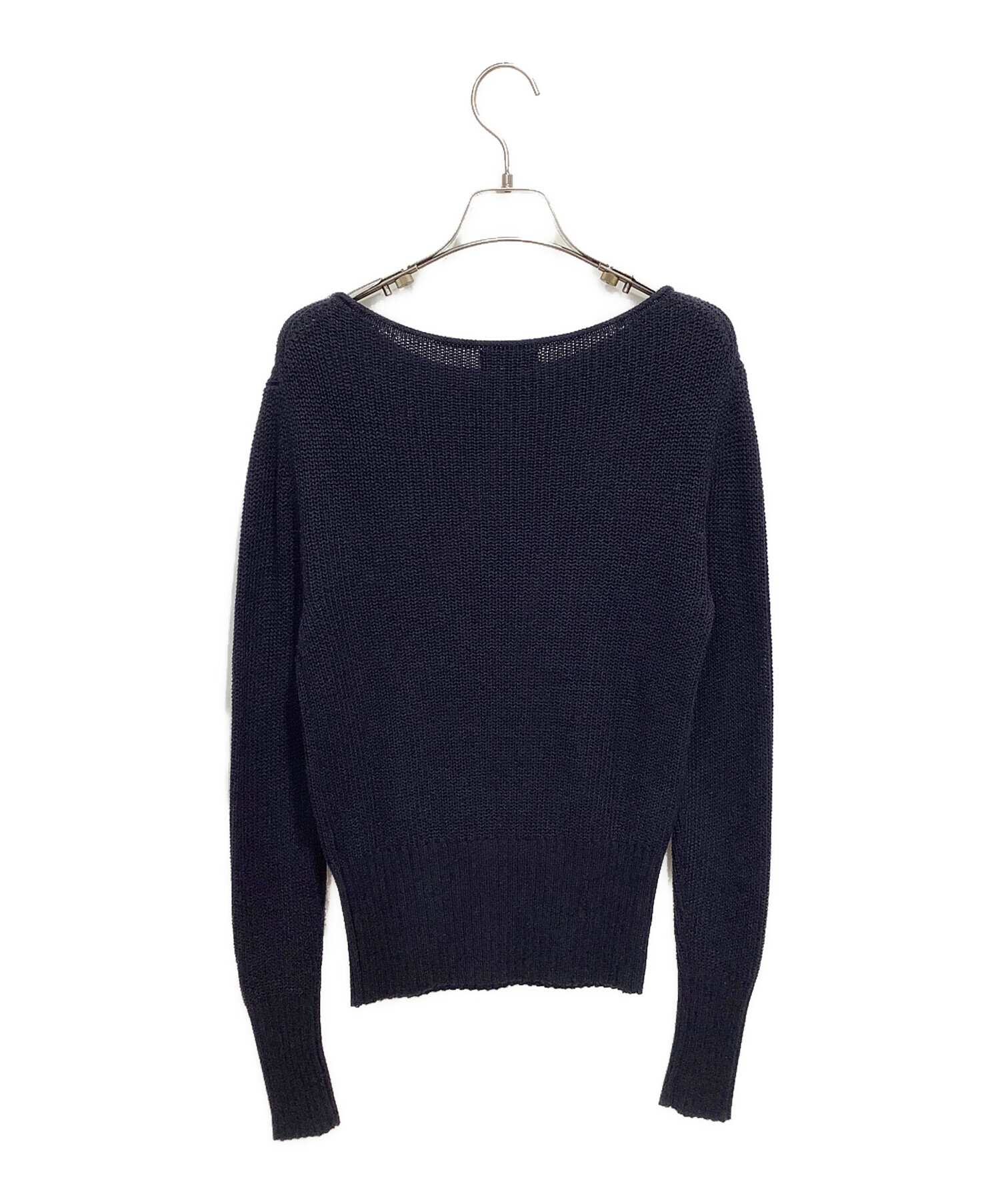 ✨美品✨Theory セオリー紺CLASSIC KNIT JKT カシミヤ 中古・古着通販】theory (セオリー) コットンカシミヤボートネック