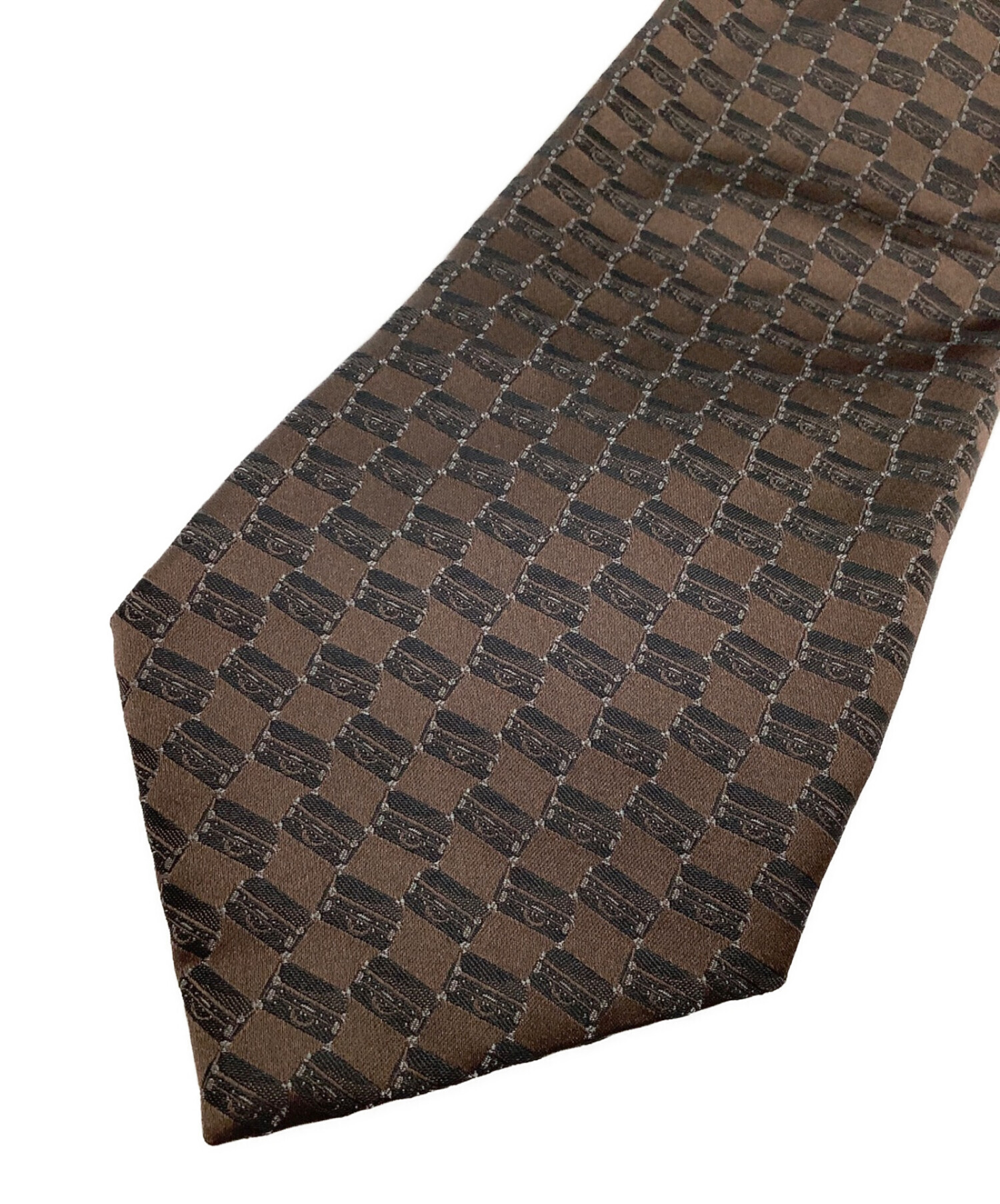 中古・古着通販】LOUIS VUITTON (ルイ ヴィトン) トランク柄ネクタイ