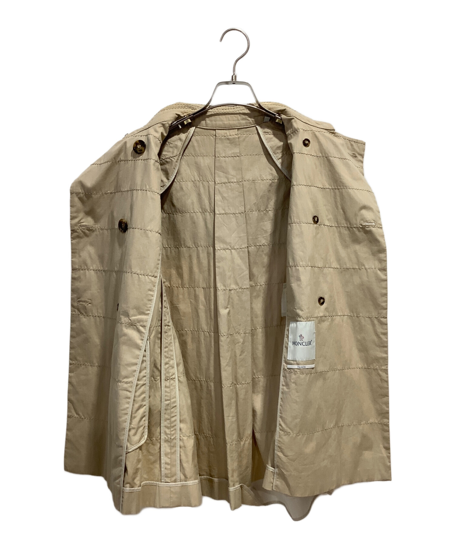 MONCLER モンクレール ベージュ トレンチコート S MONCLER モンクレール ベージュ トレンチコート S