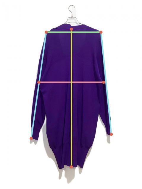 中古・古着通販】UN3D. (アンスリード) ロングニットカーディガン