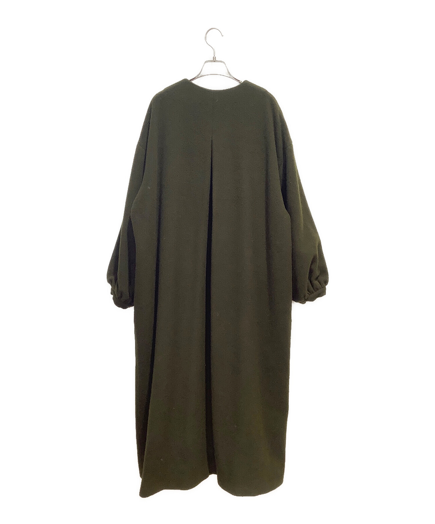 中古・古着通販】AMERI (アメリ) 2WAY NO COLLAR BELT COAT ブラウン 