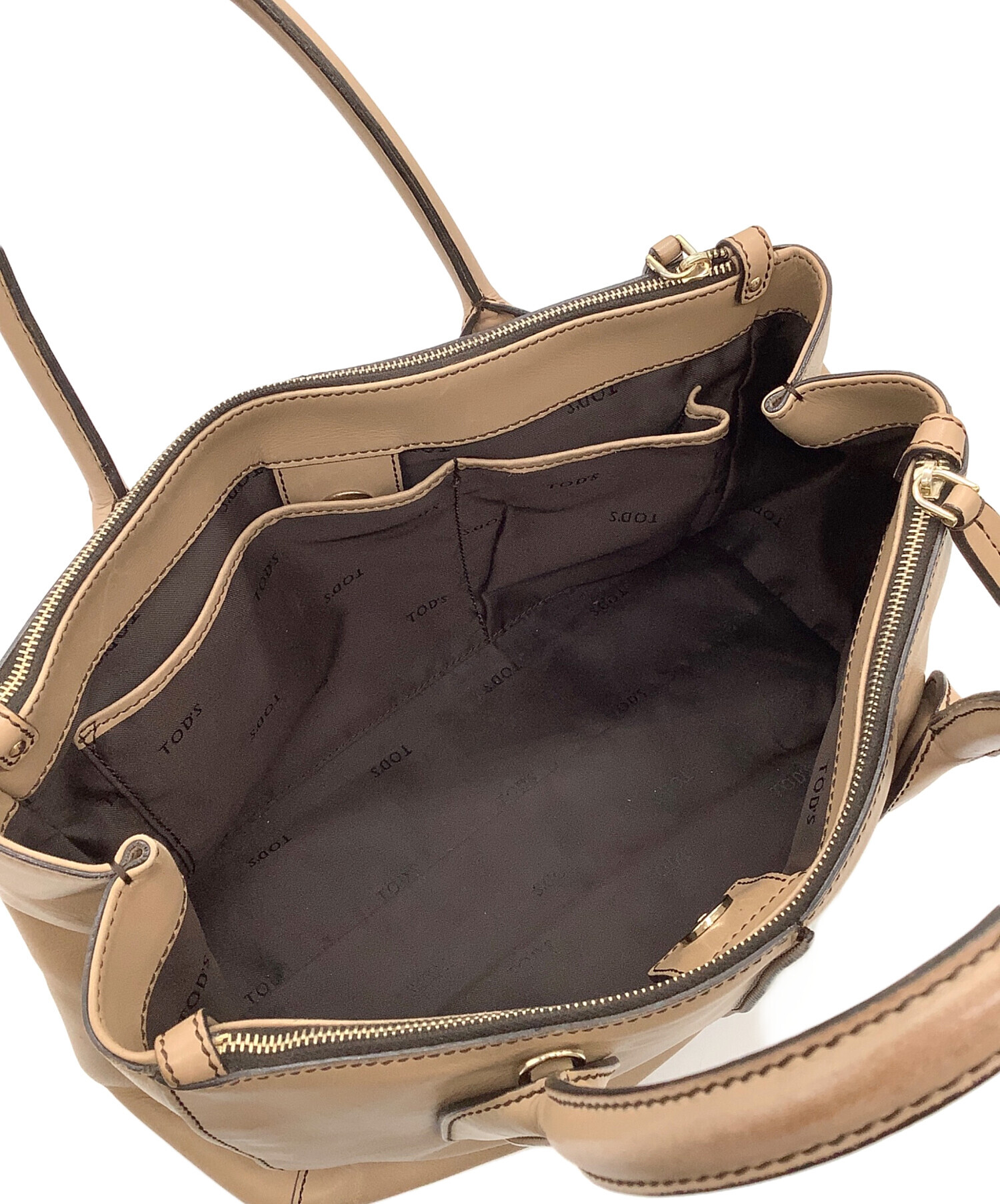 中古・古着通販】TOD'S (トッズ) Dバッグ ベージュ｜ブランド・古着
