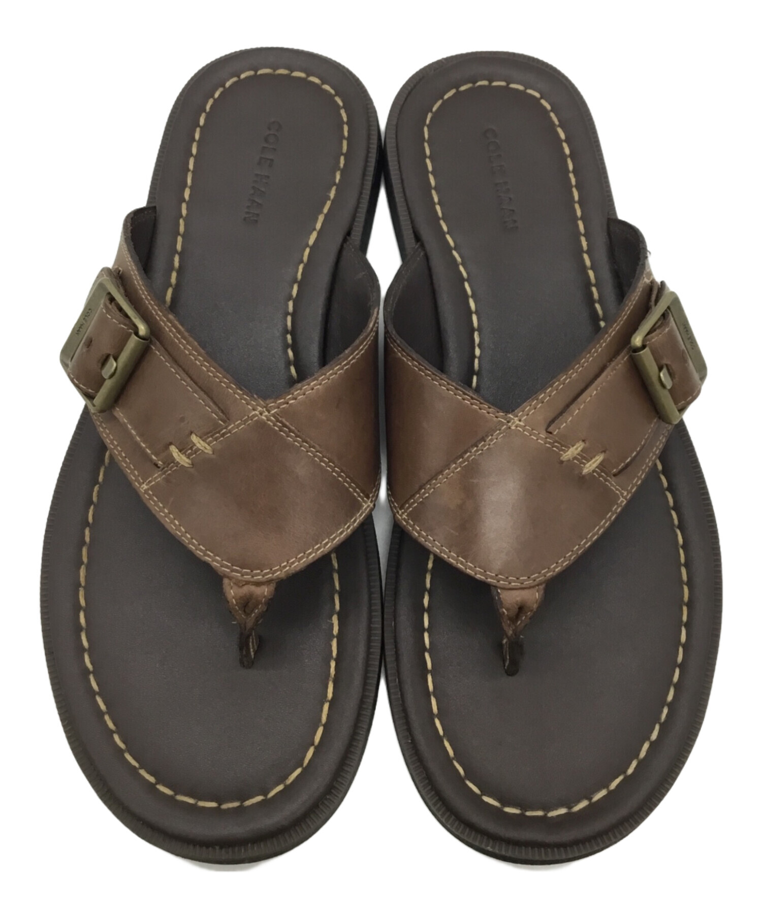中古・古着通販】COLE HAAN (コールハーン) レザーサンダル ブラウン
