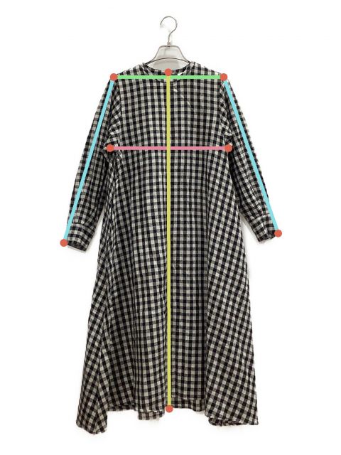 中古・古着通販】KAGURE (カグレ) コットンウールチェックワンピース
