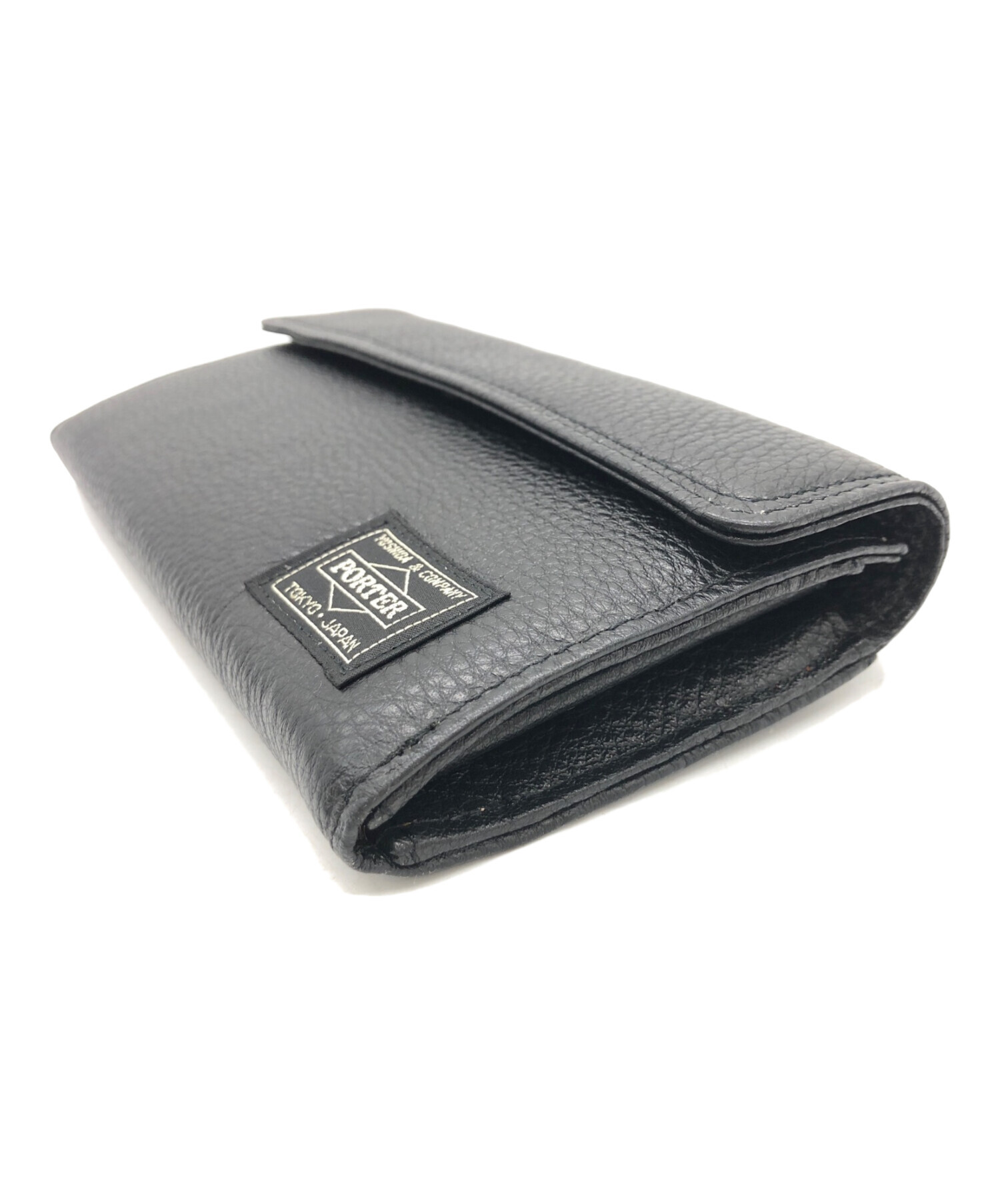 中古・古着通販】PORTER (ポーター) CALM LONG WALLET ブラック