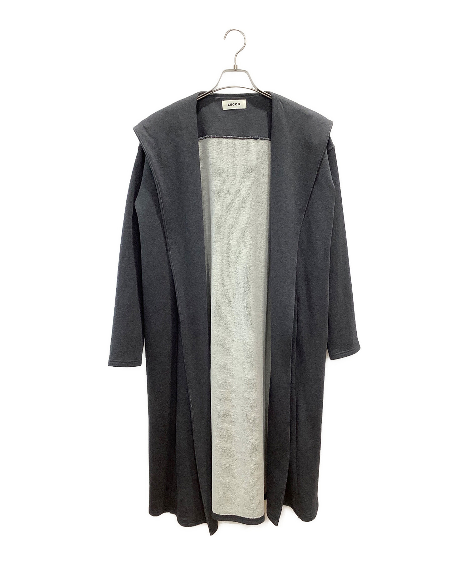 中ゆっけ 中古・古着通販】ZUCCA (ズッカ) スウェットロングカーディガン グレー