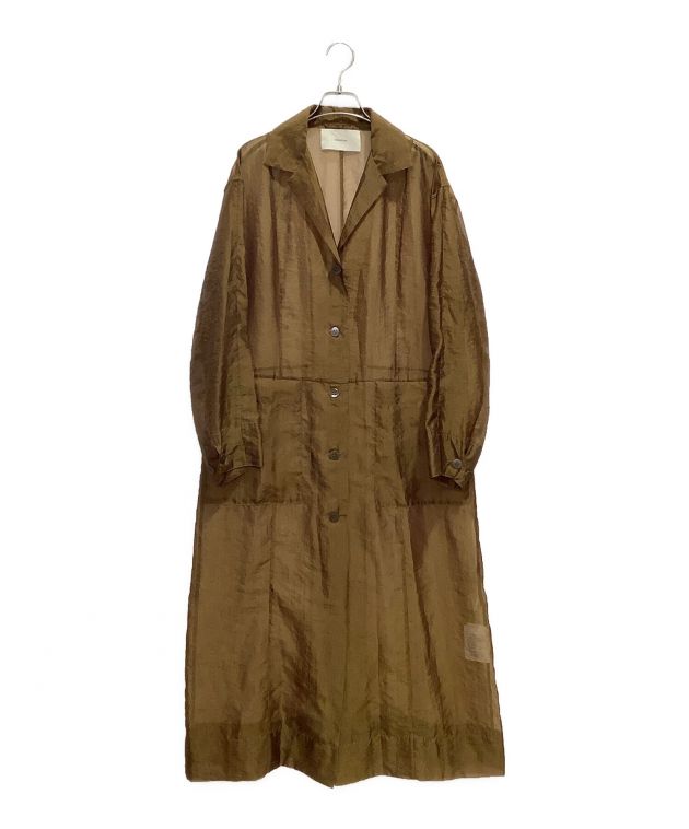 中古・古着通販】TODAYFUL (トゥデイフル) Sheer Shirts Gown ブラウン 
