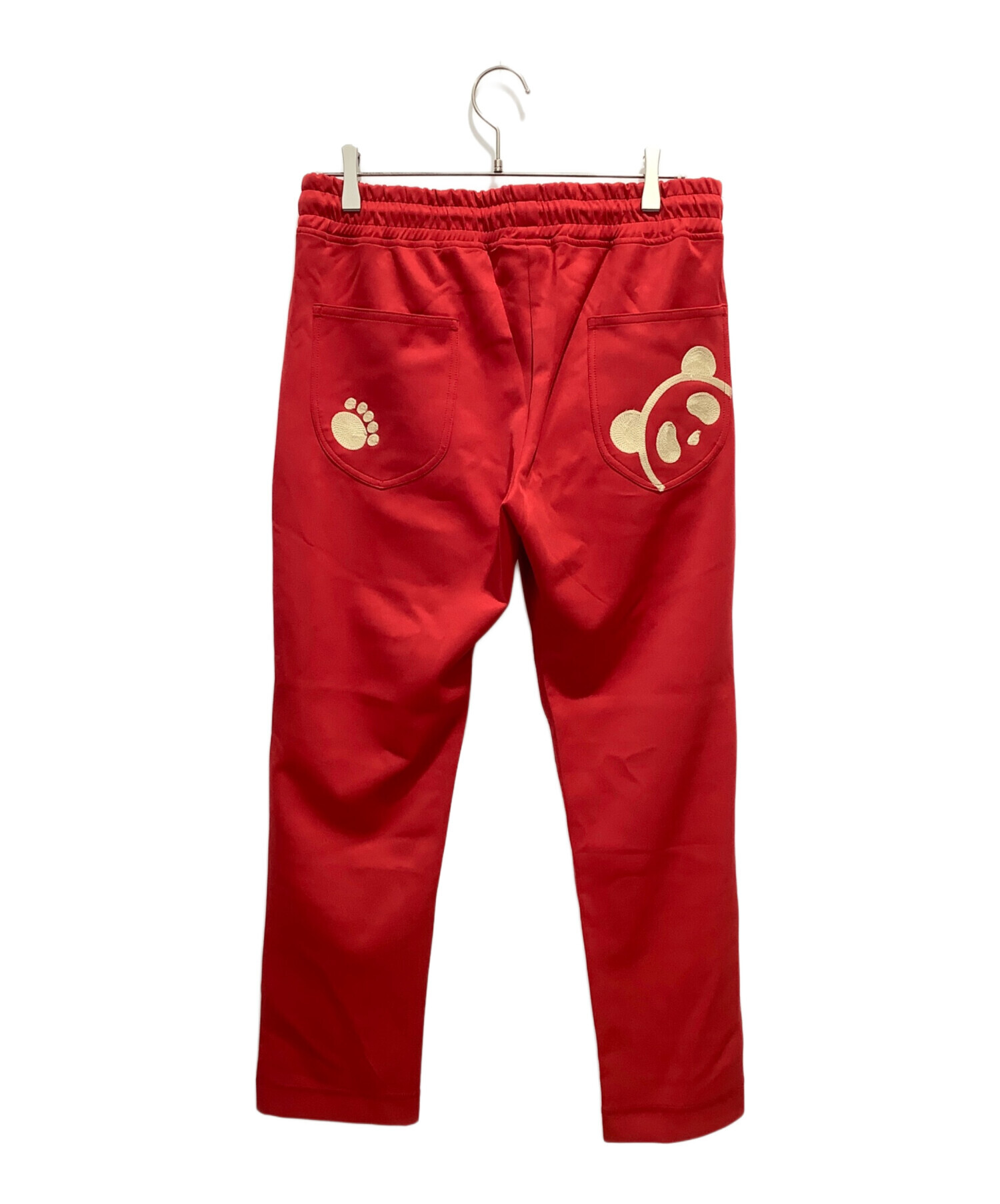 (786RR) PANDIESTA JAPAN パンディエスタジャパン 1点限定 新品 黒熊猫精密製作所両面和柄パンダ飛行士旭日旗刺繍半袖TシャツL 定価7452円 PANDIESTA JAPAN⁄パンディエスタジャパン キラキラシール パンディ