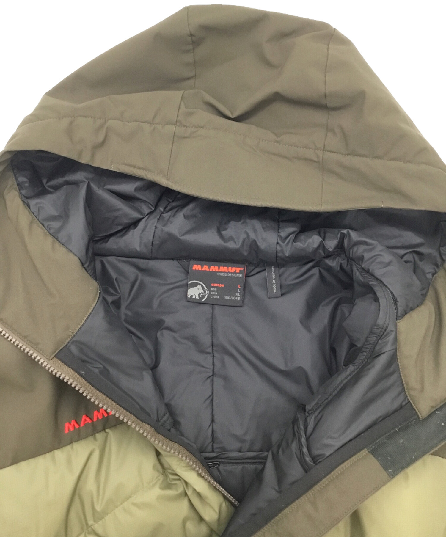 マムート ビレイハイブリッドインサレーションジャケット カーキ L 中古・古着通販】MAMMUT (マムート) ビレイハイブリッド