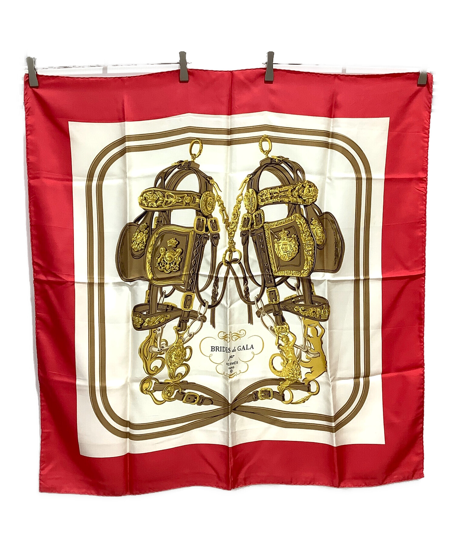 エルメス スカーフ　カレ90 SOIREE DE GALA 中古・古着通販】HERMES (エルメス) カレ90 