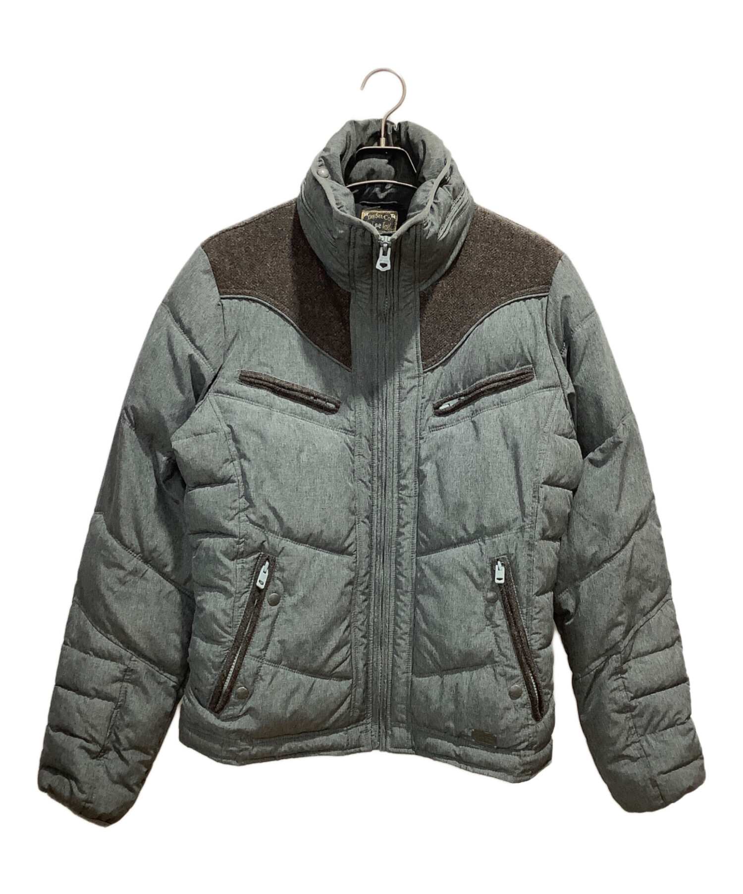 中古・古着通販】DIESEL (ディーゼル) ウール切替中綿ジャケット 