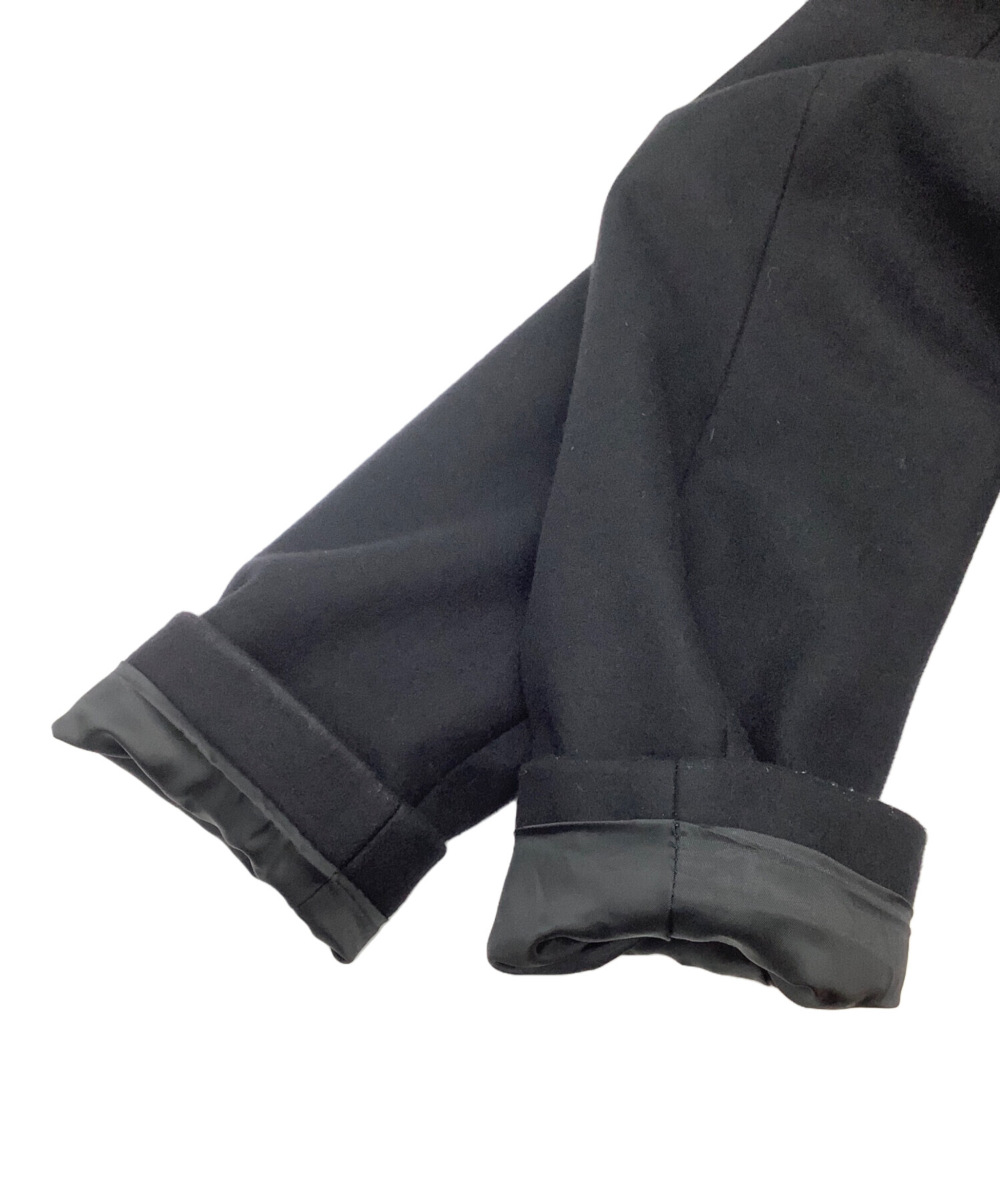 中古・古着通販】theory (セオリー) スタンドカラーコート ブラック