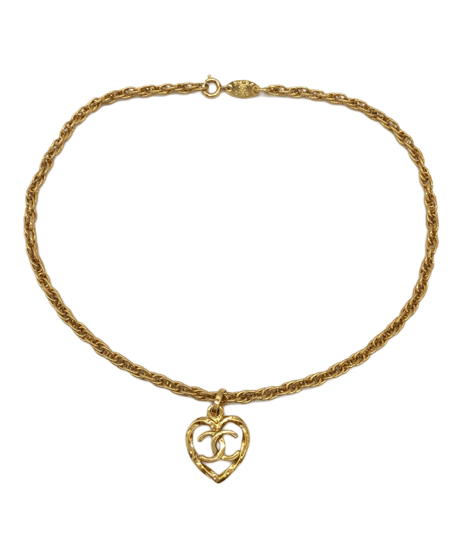 CHANEL ビンテージ　ハート型ペンダントトップ CHANEL ビンテージ ハート型ペンダントトップ - メルカリ