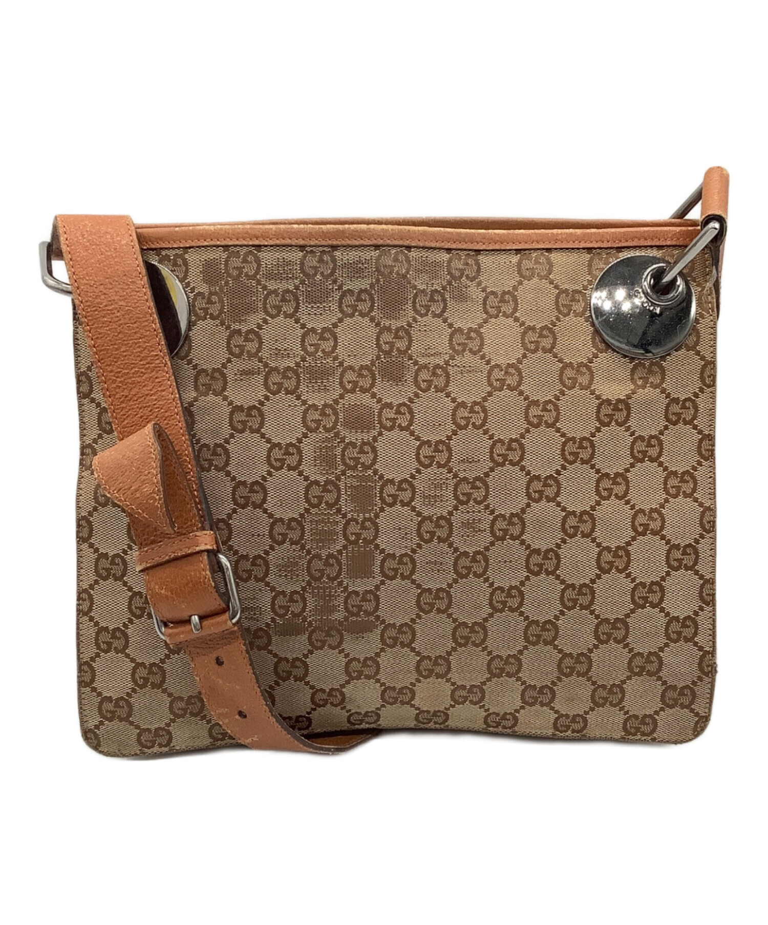 中古・古着通販】GUCCI (グッチ) GG ショルダーバッグ ブラウン
