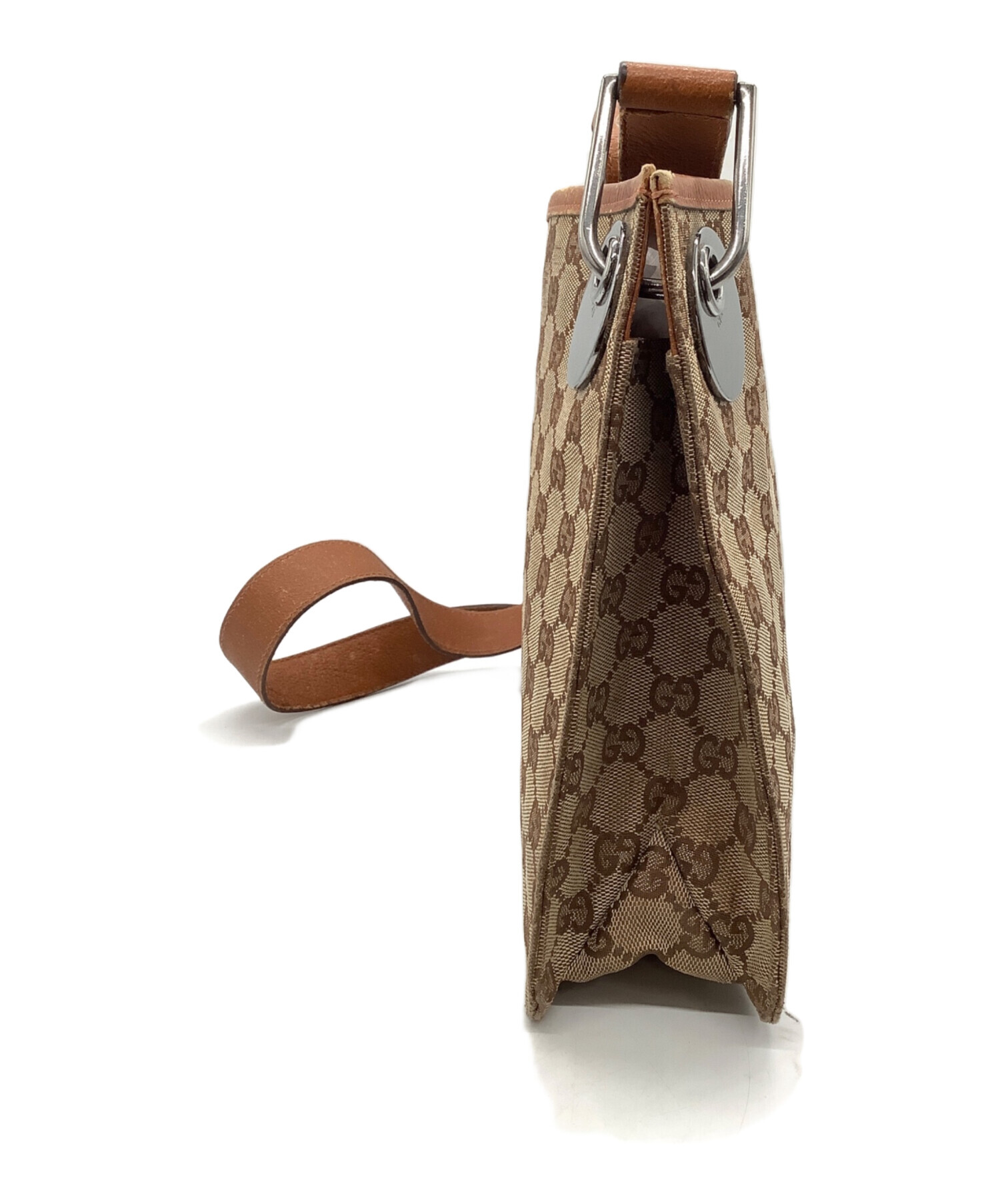 中古・古着通販】GUCCI (グッチ) GG ショルダーバッグ ブラウン