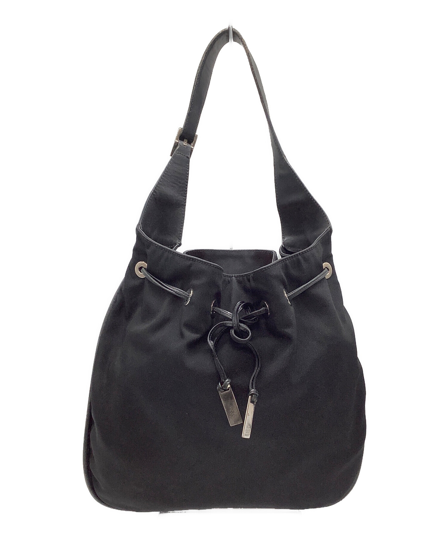 中古・古着通販】GUCCI (グッチ) ワンショルダーバッグ ブラック
