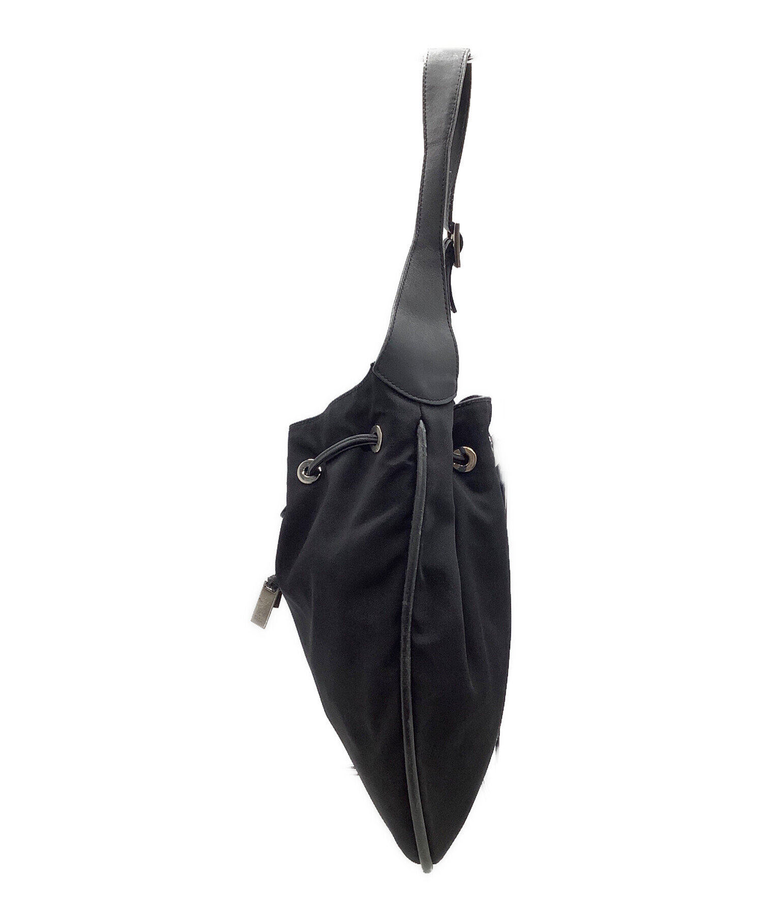 中古・古着通販】GUCCI (グッチ) ワンショルダーバッグ ブラック