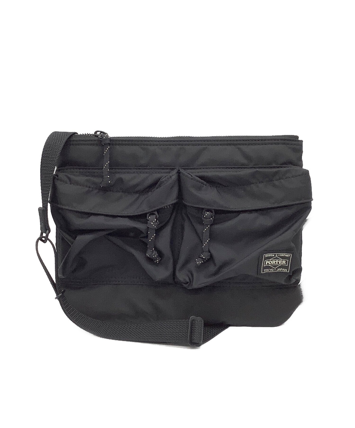 中古・古着通販】PORTER (ポーター) FORCE SHOULDER BAG ブラック 