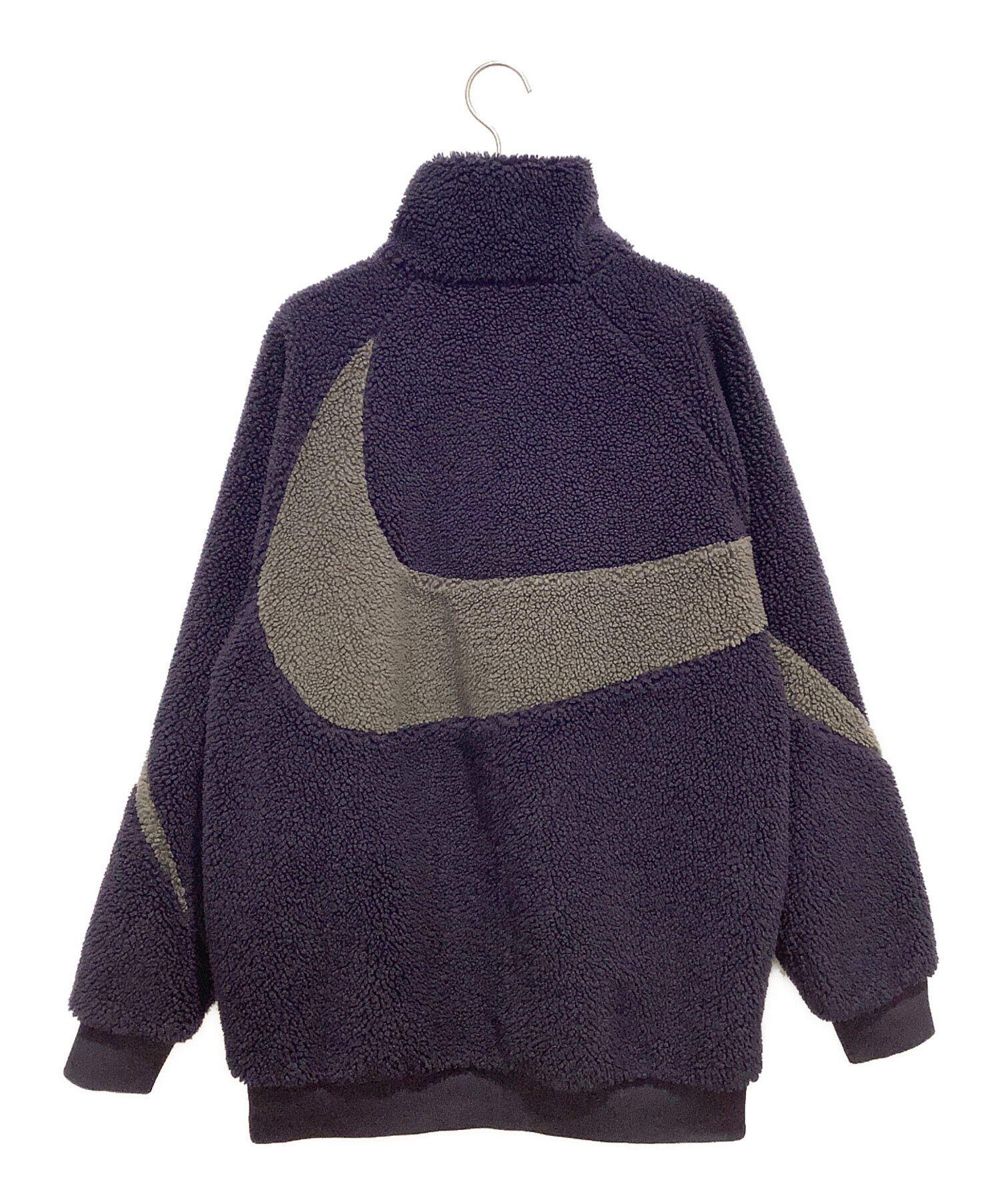 中古・古着通販】NIKE (ナイキ) リバーシブルボアジャケット グレー