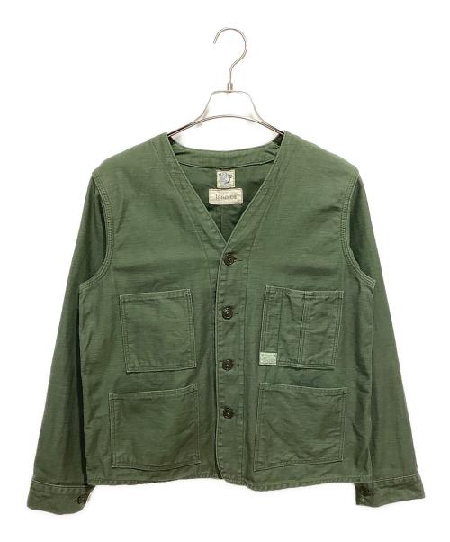 orslow x BEAMS fennica オアスロウ ビームスフェニカ 別注 日本製 Railroad jacket レイルロードジャケット 0 Olive ミリタリー ユーティリティ アウター【中古】【orslow × BEAMS fennica】 orSlow × fennicaの、新たな“Railroad Jacket”｜fennica（フェニカ